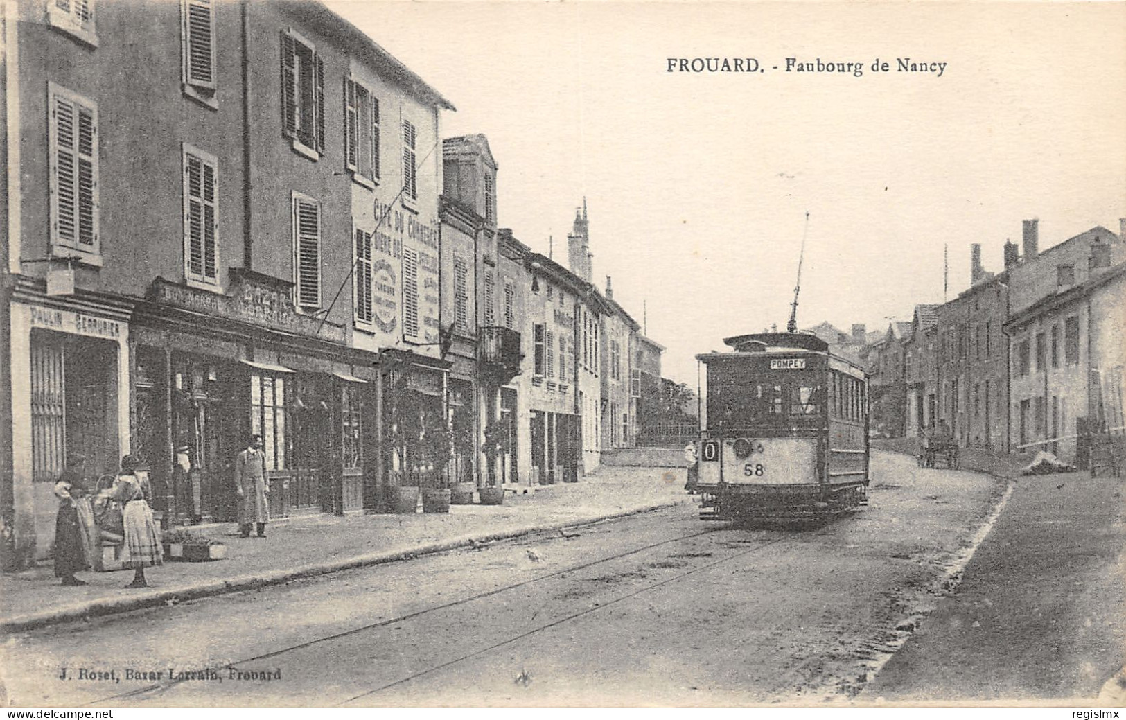 54-FROUARD-TRAMWAY-FAUBOURG DE NANCY-N°2044-H/0149 - Frouard