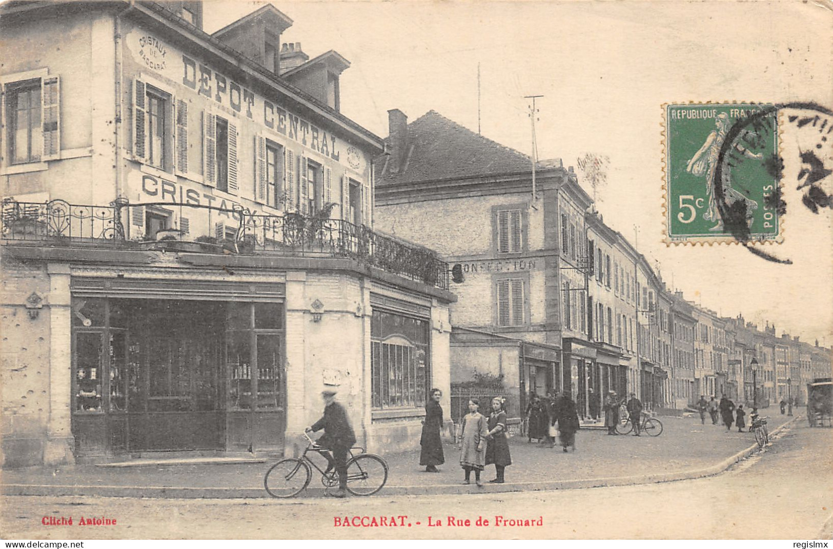 54-BACCARAT-RUE DE FROUARD-DEPOT CENTRAL-N°2044-G/0221 - Baccarat