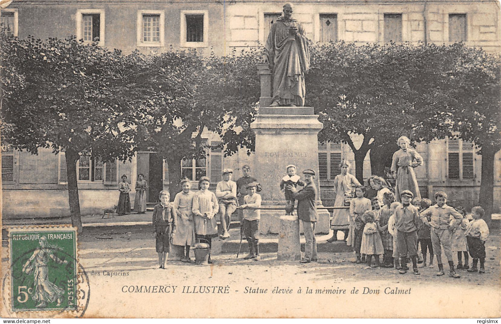 55-COMMERCY-STATUE DE DOM CALMET-N°2045-E/0095 - Commercy