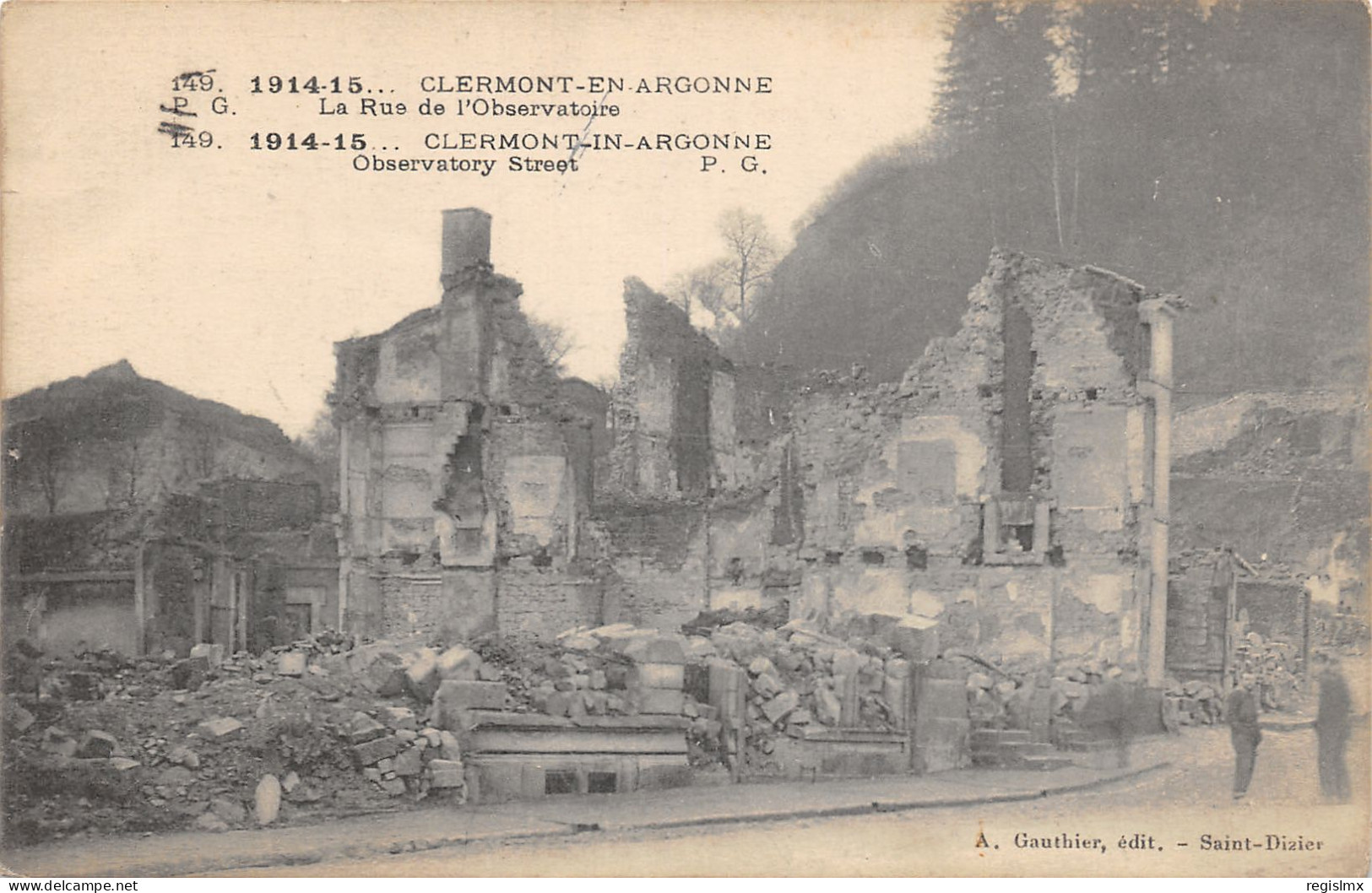 55-CLERMONT EN ARGONNE-RUINES-N°2045-E/0055 - Clermont En Argonne