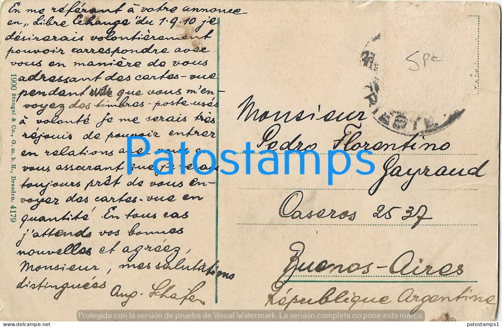 227986 ITALY TRIESTE LOOK FROM VILLA CAMBIAGGIO CIRCULATED TO ARGENTINA POSTAL POSTCARD - Other & Unclassified