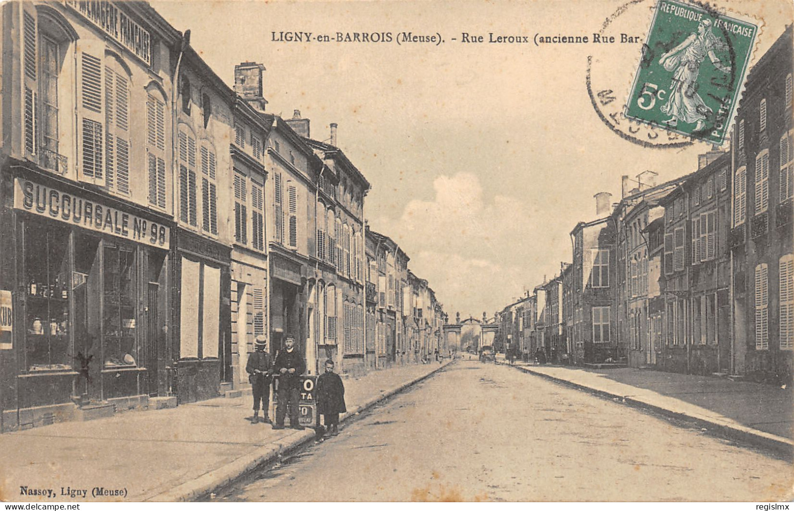55-LIGNY EN BARROIS-RUE LEROUX-N°2045-C/0323 - Ligny En Barrois