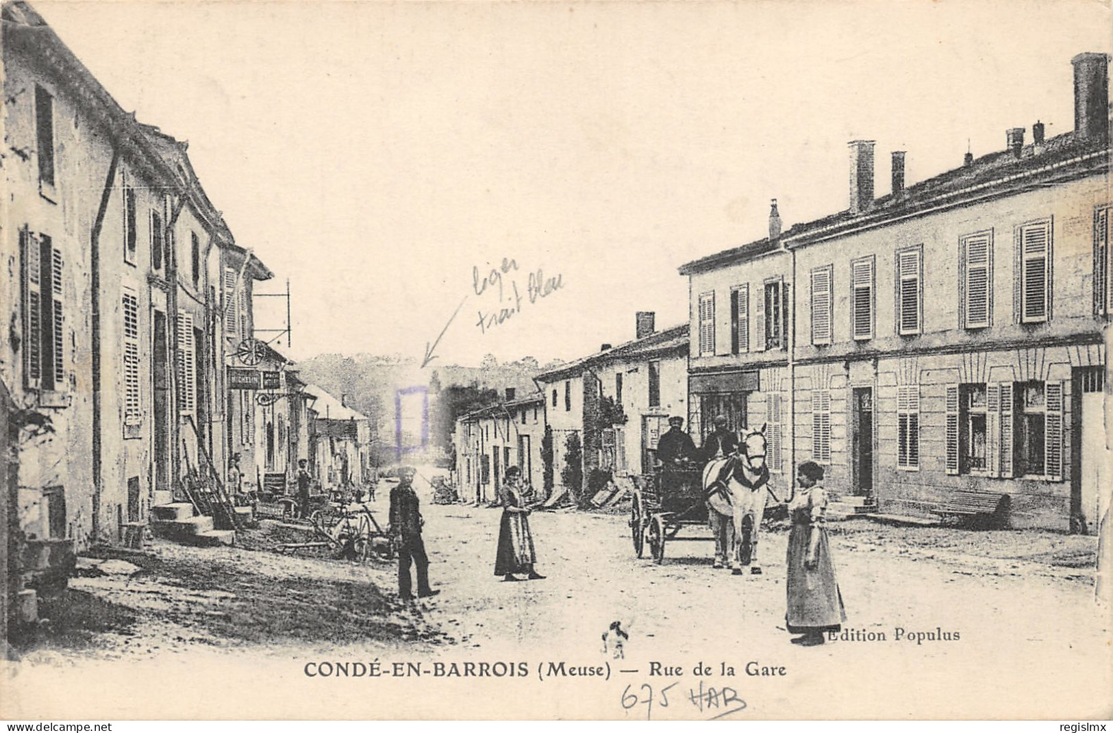 55-CONDE EN BARROIS-RUE DE LA GARE-N°2045-C/0289 - Autres & Non Classés