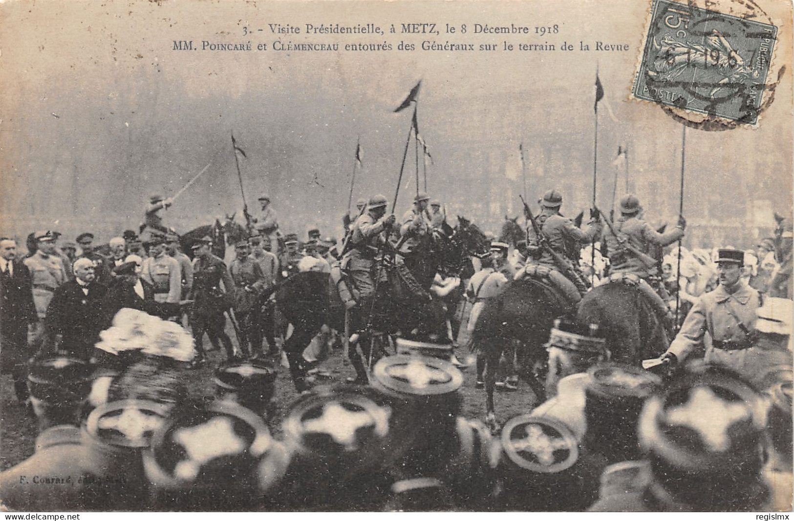 57-METZ-VISITE PRESIDENTIELLE DECEMBRE 1918-N°2045-H/0109 - Sonstige & Ohne Zuordnung