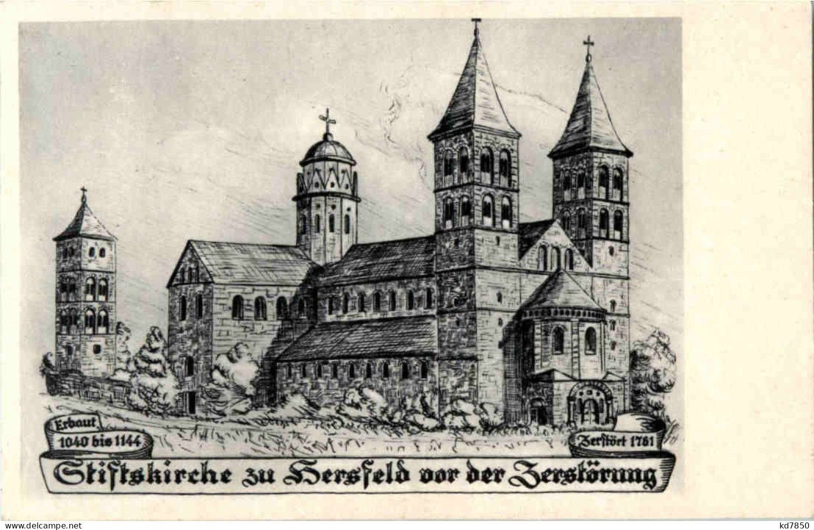Stiftskirche Zu Hersfeld Vor Der Zerstörung - Bad Hersfeld