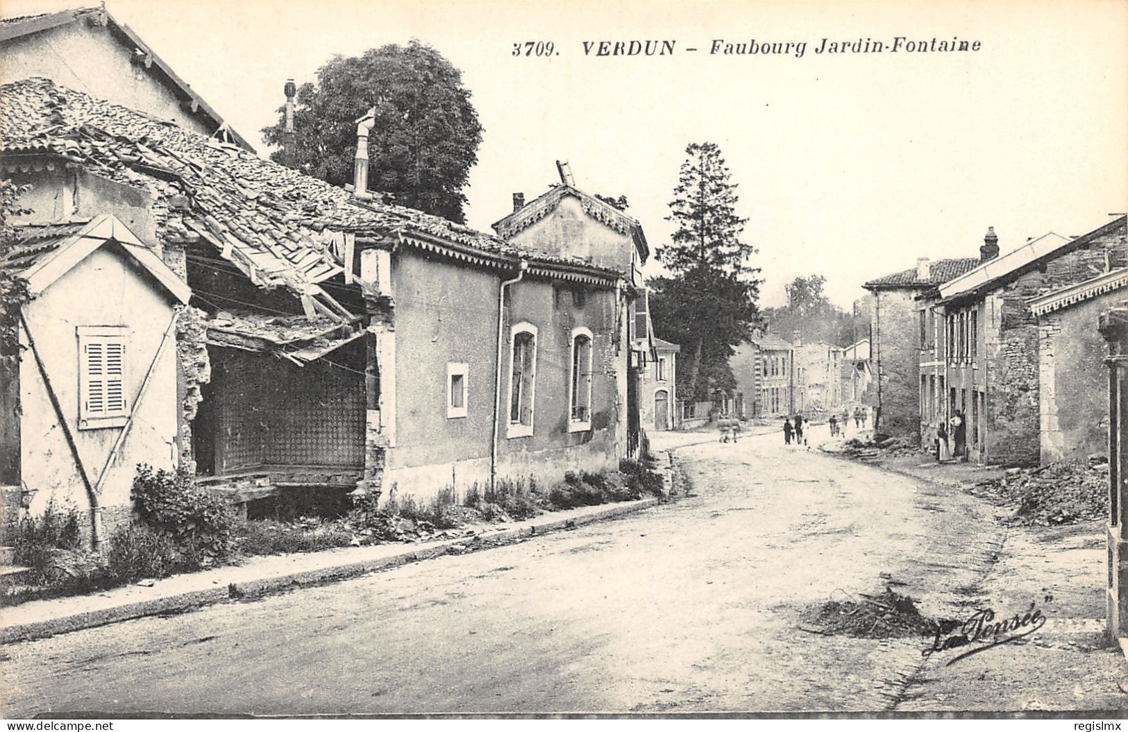 55-VERDUN-FAUBOURG JARDIN FONTAINE-N°2045-E/0313 - Verdun
