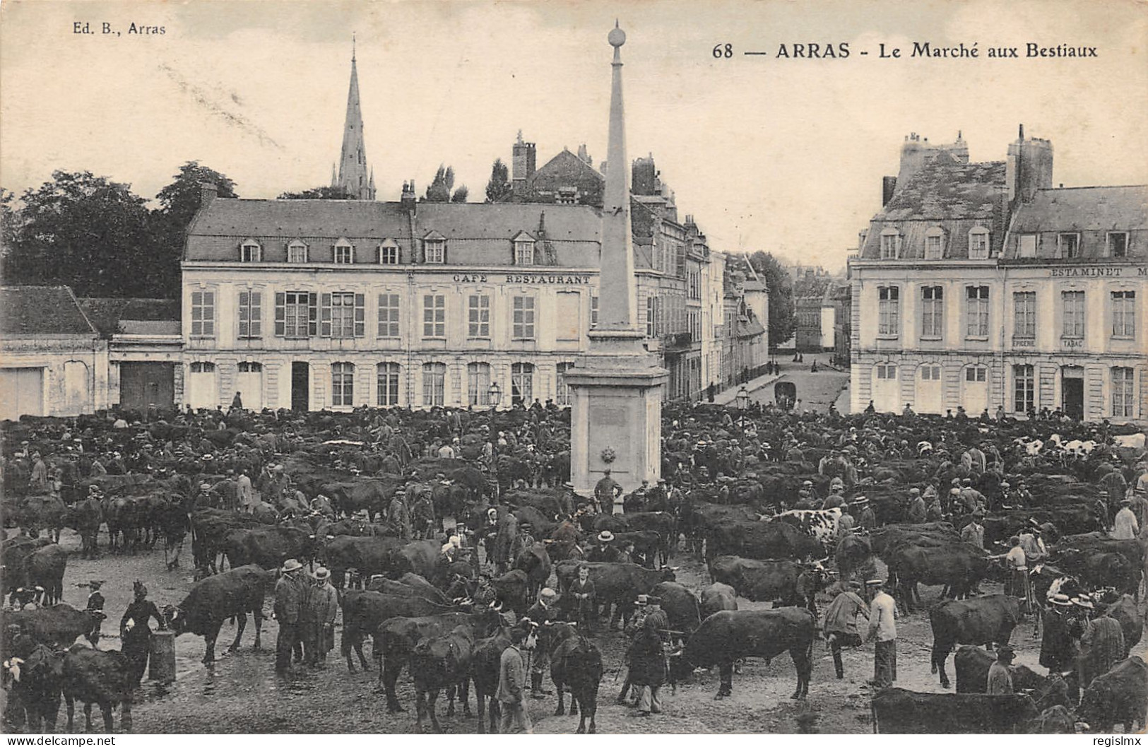 62-ARRAS-MARCHE AUX BESTIAUX-N°2046-D/0111 - Arras