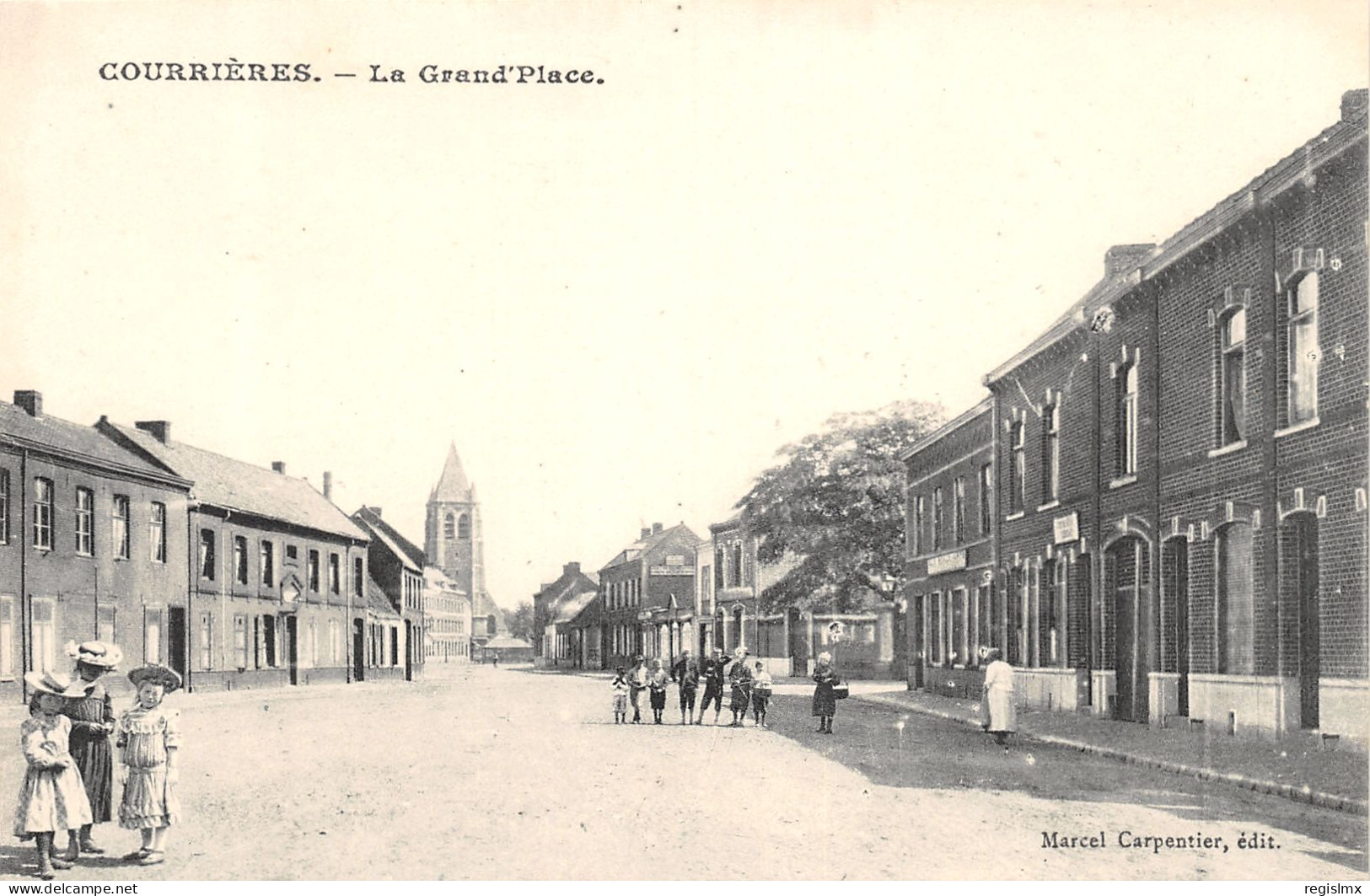 62-COURRIERES-LA GRANDE PLACE-N°2046-B/0357 - Other & Unclassified