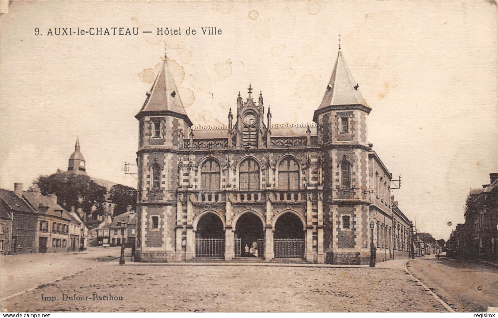 62-AUXI LE CHÂTEAU-HOTEL DE VILLE-N°2046-B/0241 - Auxi Le Chateau