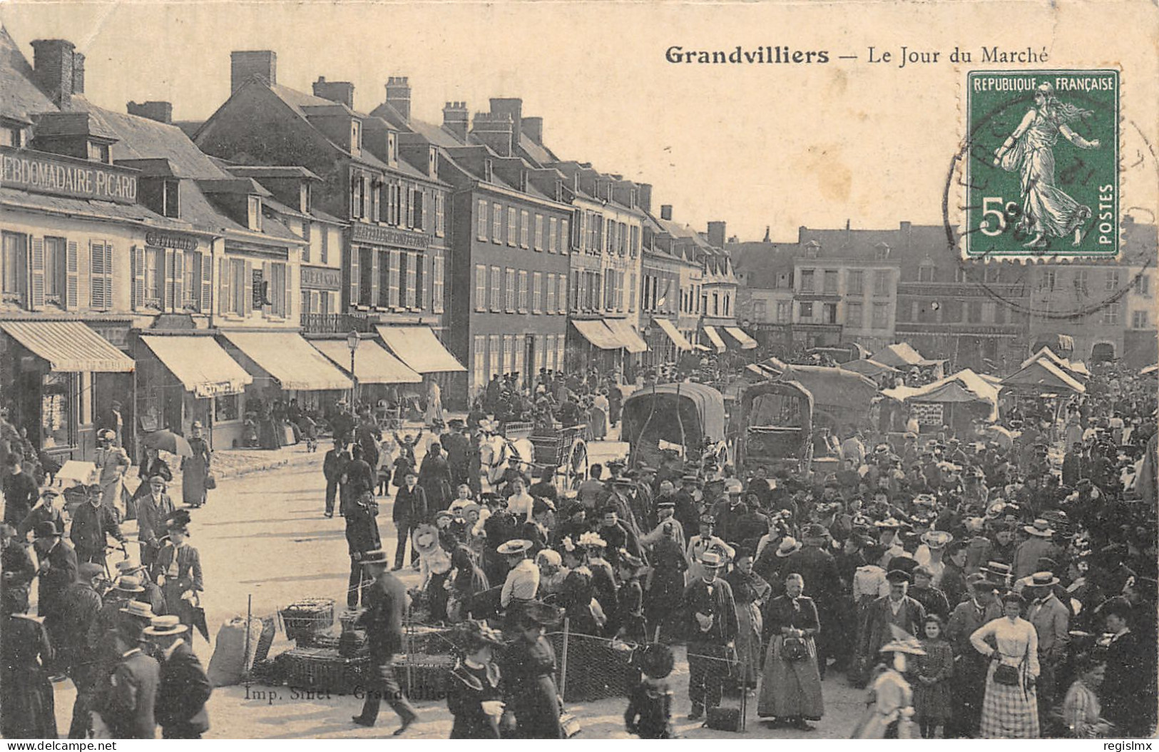 60-GRANDVILLIERS-JOUR DE MARCHE-N°2046-A/0377 - Grandvilliers