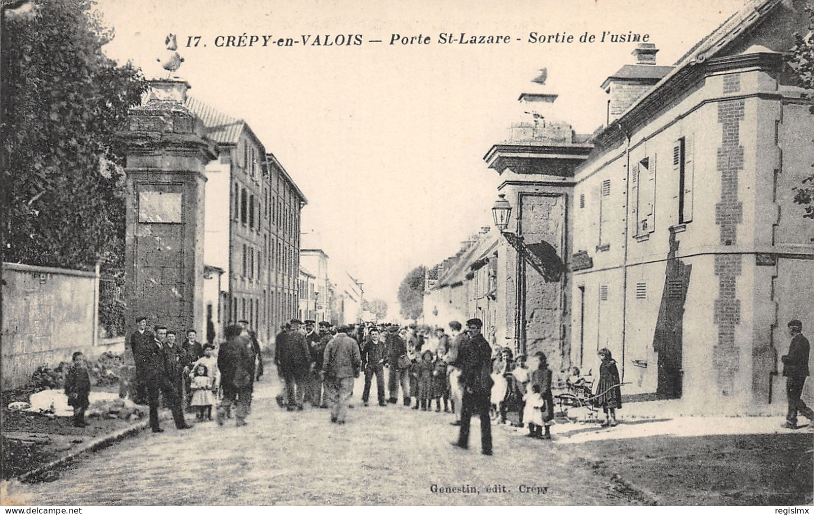 60-CREPY EN VALOIS-PORTE SAINT LAZARE-SORTIE DE L USINE-N°2046-A/0373 - Crepy En Valois