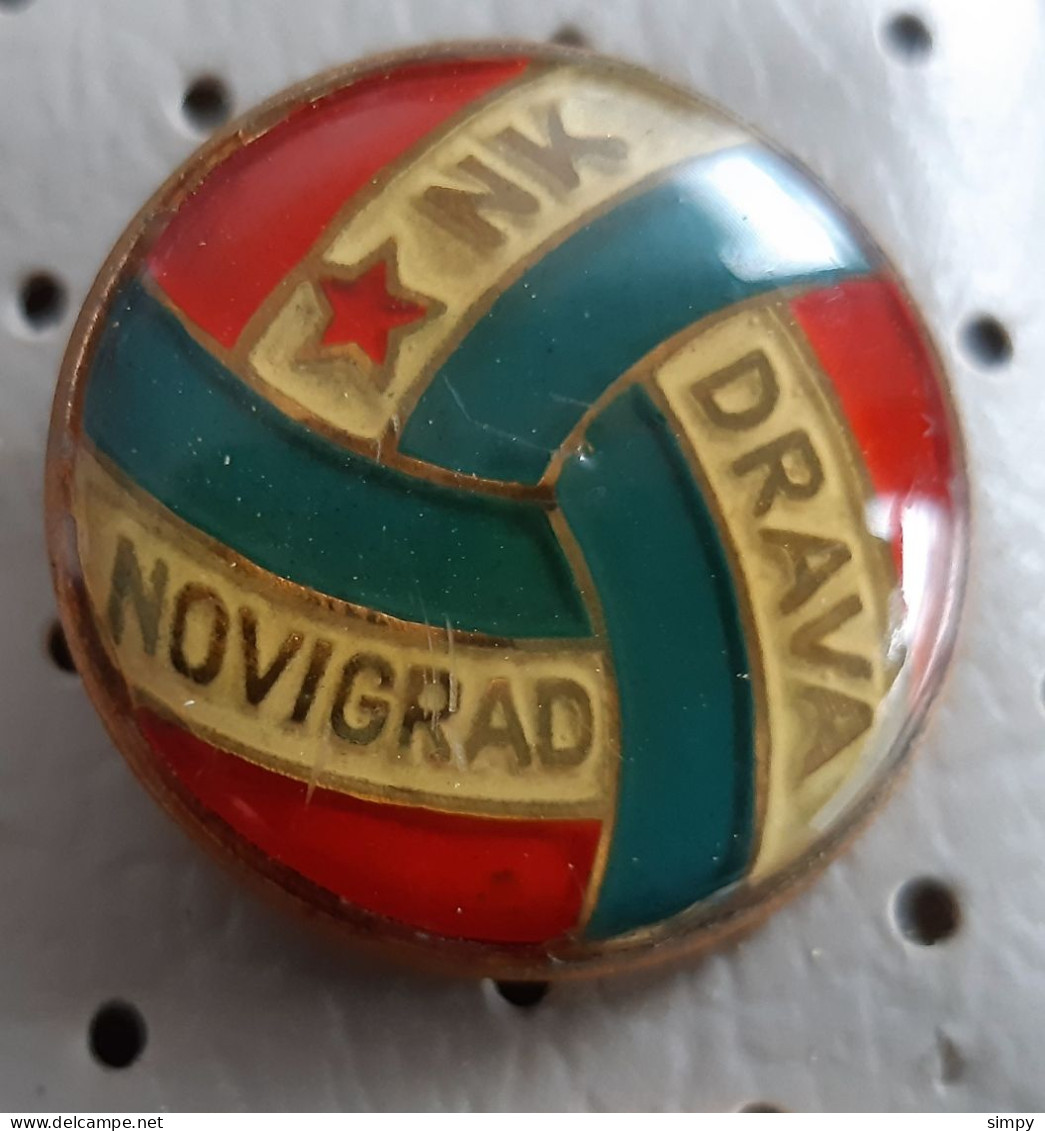 Football Club NK DRAVA Novigrad Croatia Ex Yugoslavia Vintage Pin - Voetbal