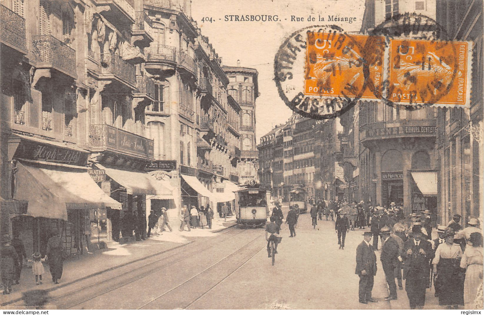 67-STRASBOURG-RUE DE LA MESANGE-TRAMWAY-N°2046-F/0171 - Strasbourg