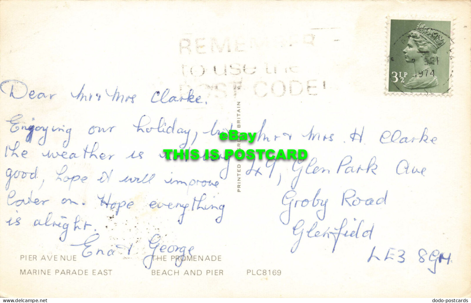 R573791 Good Luck From Clacton On Sea. 1974. Multi View - Monde