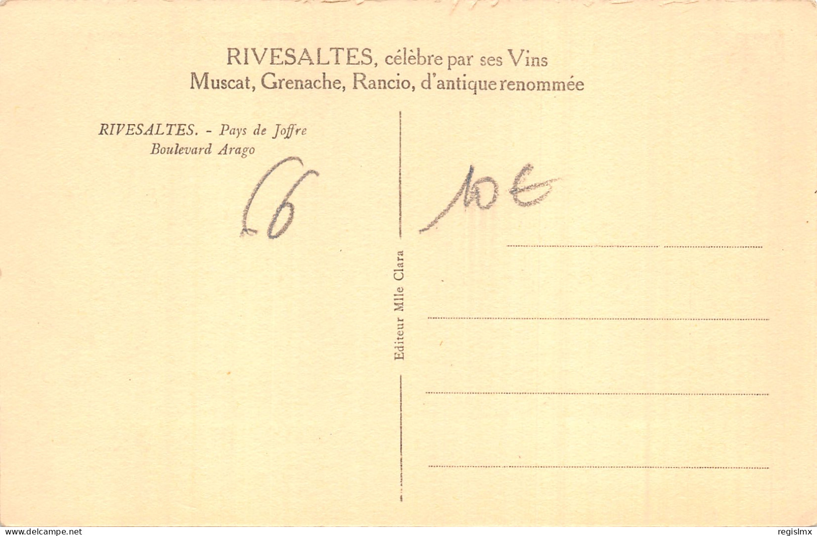 66-RIVESALTES-BOULEVARD ARAGO-N°2046-F/0007 - Rivesaltes