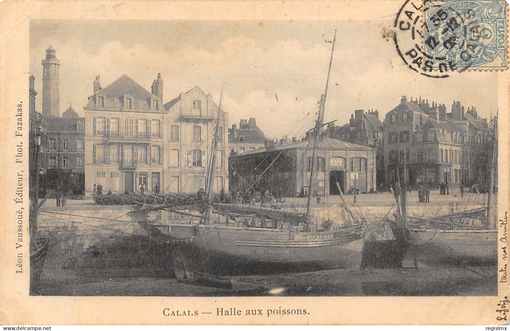 62-CALAIS-HALLE AUX POISSONS-N°2046-D/0307 - Calais