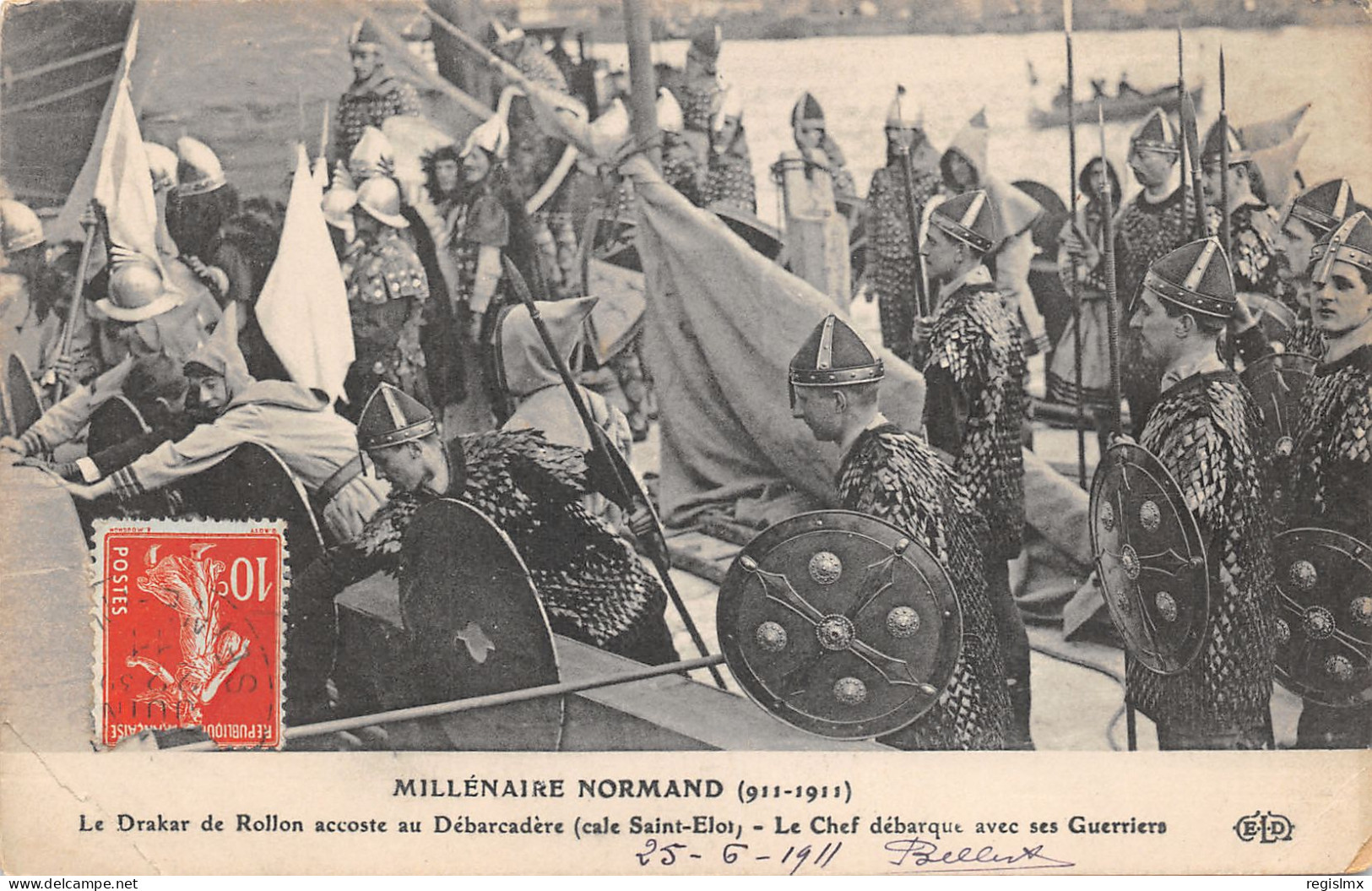 76-ROUEN-MILLENAIRE NORMAND 1911-DRAKAR DE ROLLON-N°2048-B/0323 - Rouen