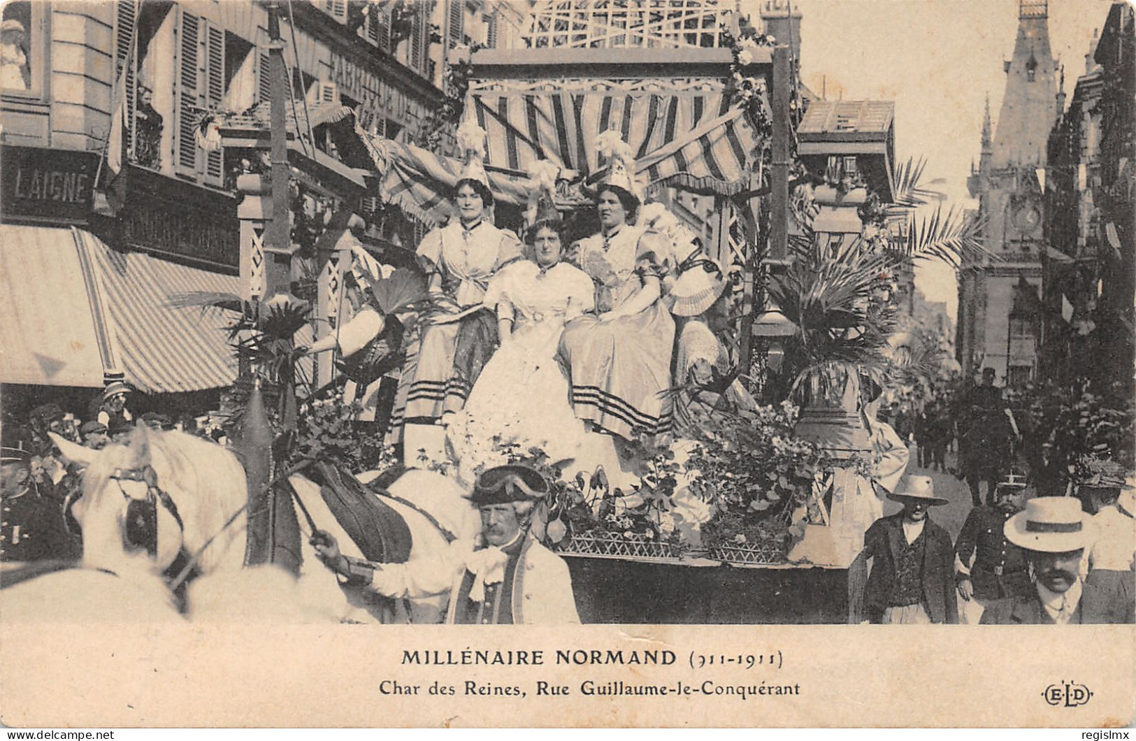 76-ROUEN-MILLENAIRE NORMAND 1911-CHAR DES REINES-N°2048-B/0273 - Rouen