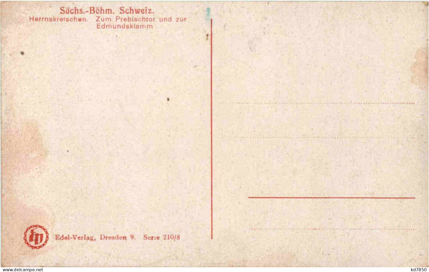 Herrnskretschen - Böhmen Und Mähren