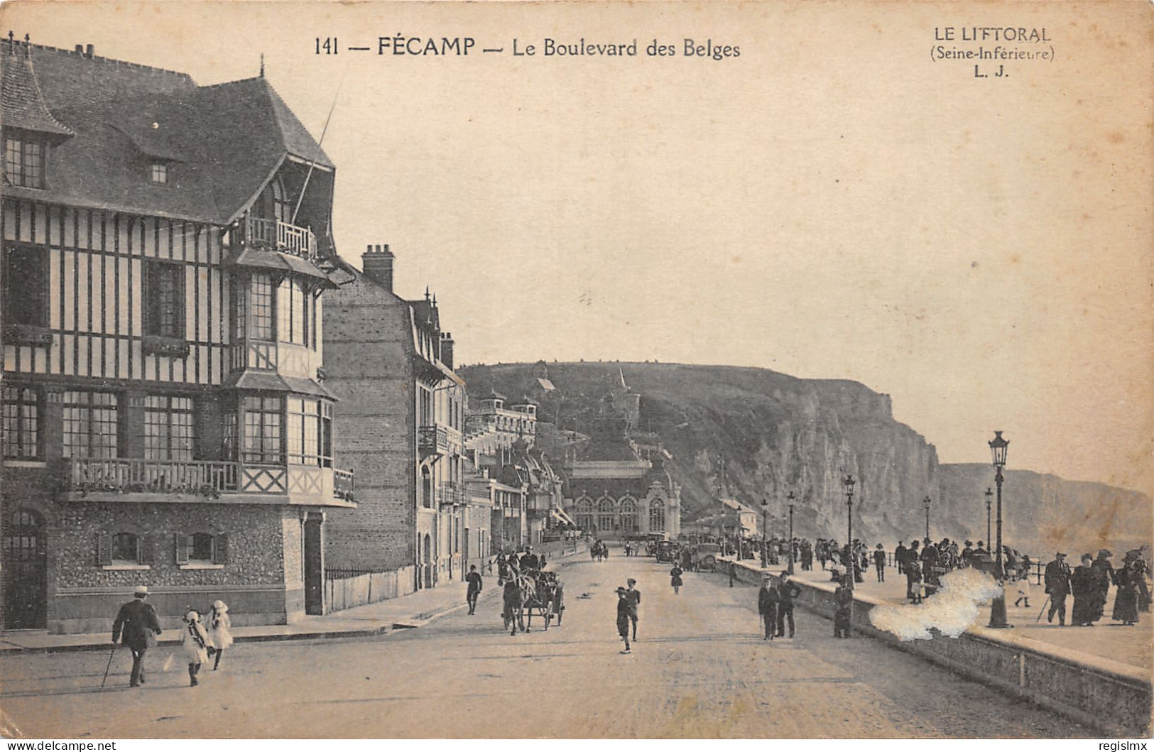 76-FECAMP-LE BOULEVARD DES BELGES-N°2048-A/0383 - Fécamp