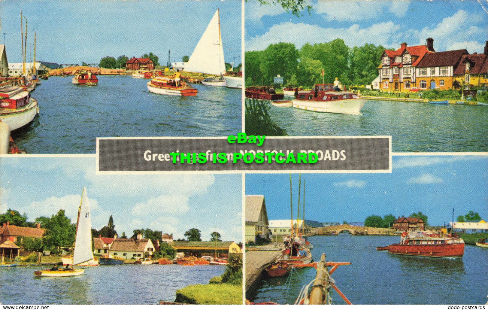 R574119 Greetings From Norfolk Broads. Lansdowne Publishing. 1967. Multi View - Monde