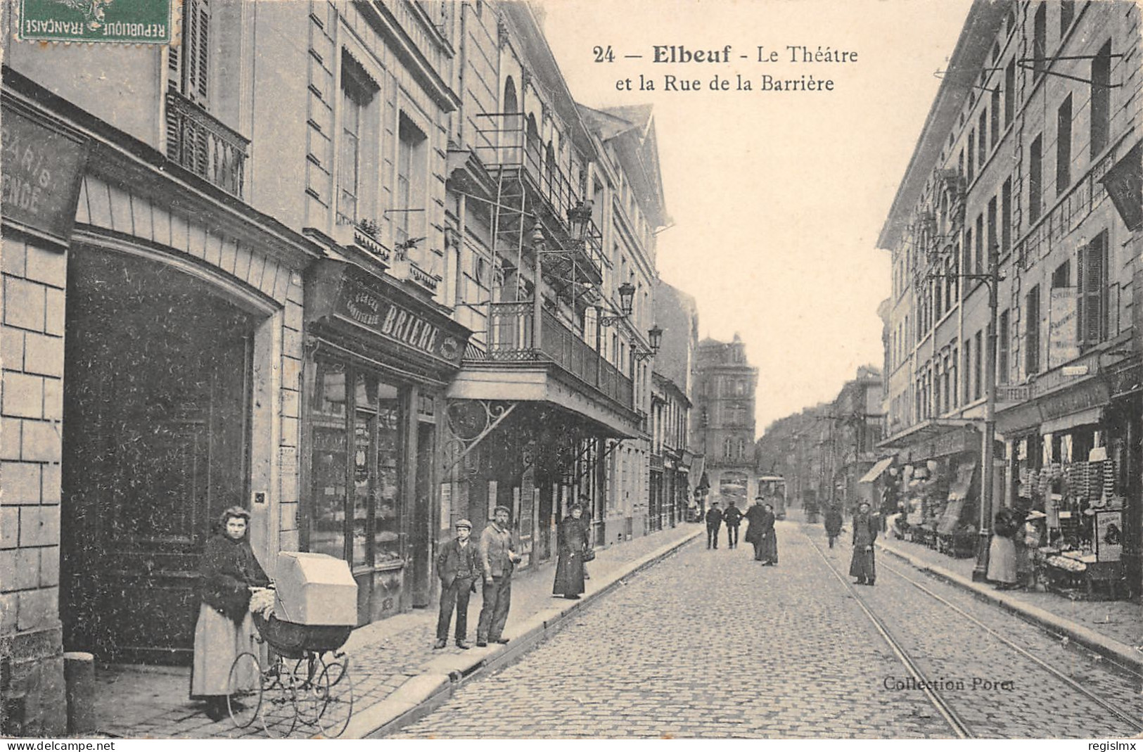 76-ELBEUF-LE THEATRE-RUE DE LA BARRIERE-N°2048-A/0175 - Elbeuf