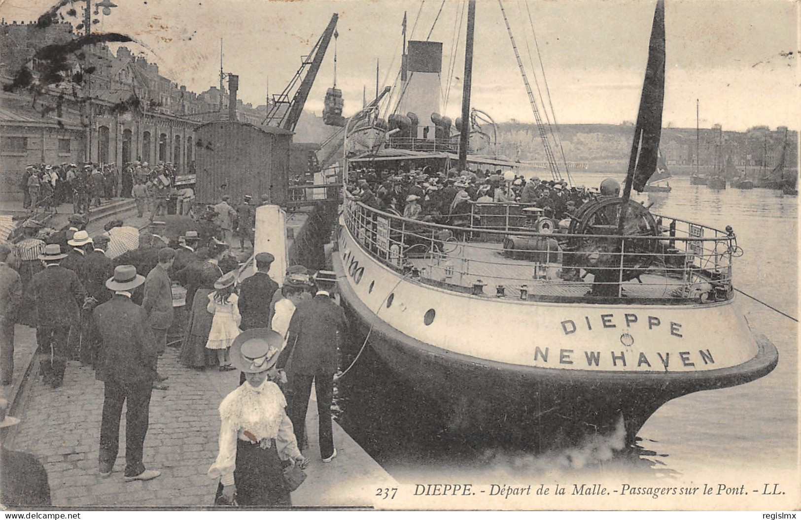 76-DIEPPE-DEPART DE LA MALLE-N°2048-A/0081 - Dieppe