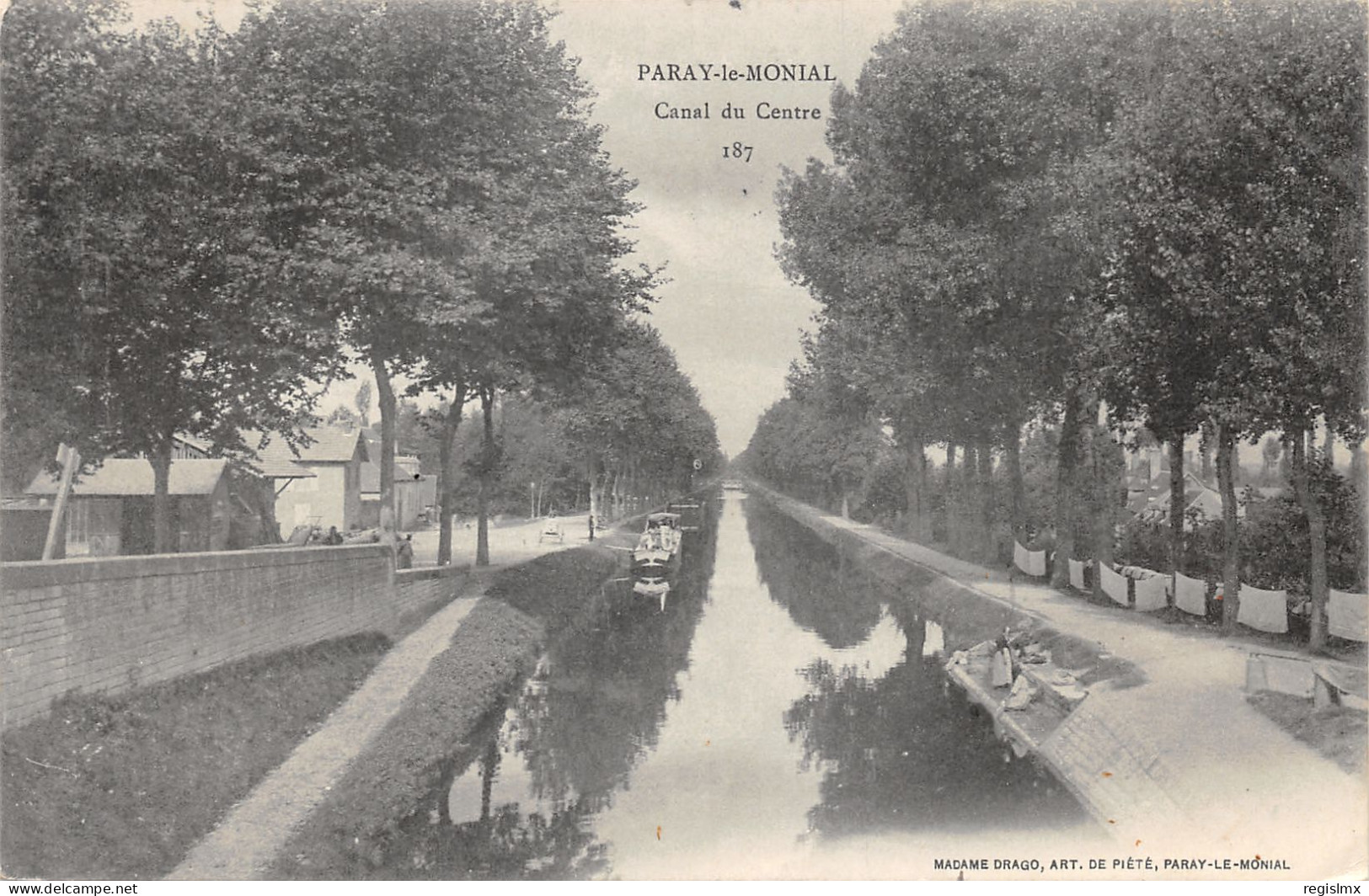 71-PARAY LE MONIAL-CANAL DU CENTRE-PENICHE-N°2046-H/0093 - Paray Le Monial