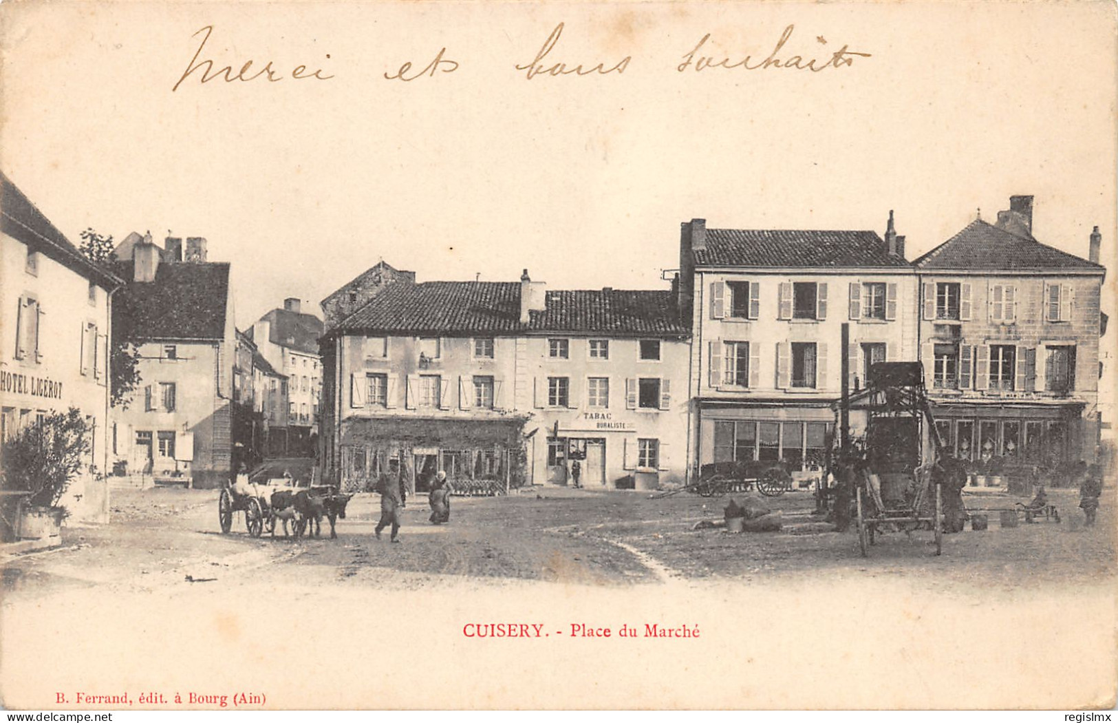 71-CUISERY-PLACE DU MARCHE-N°2046-G/0305 - Other & Unclassified