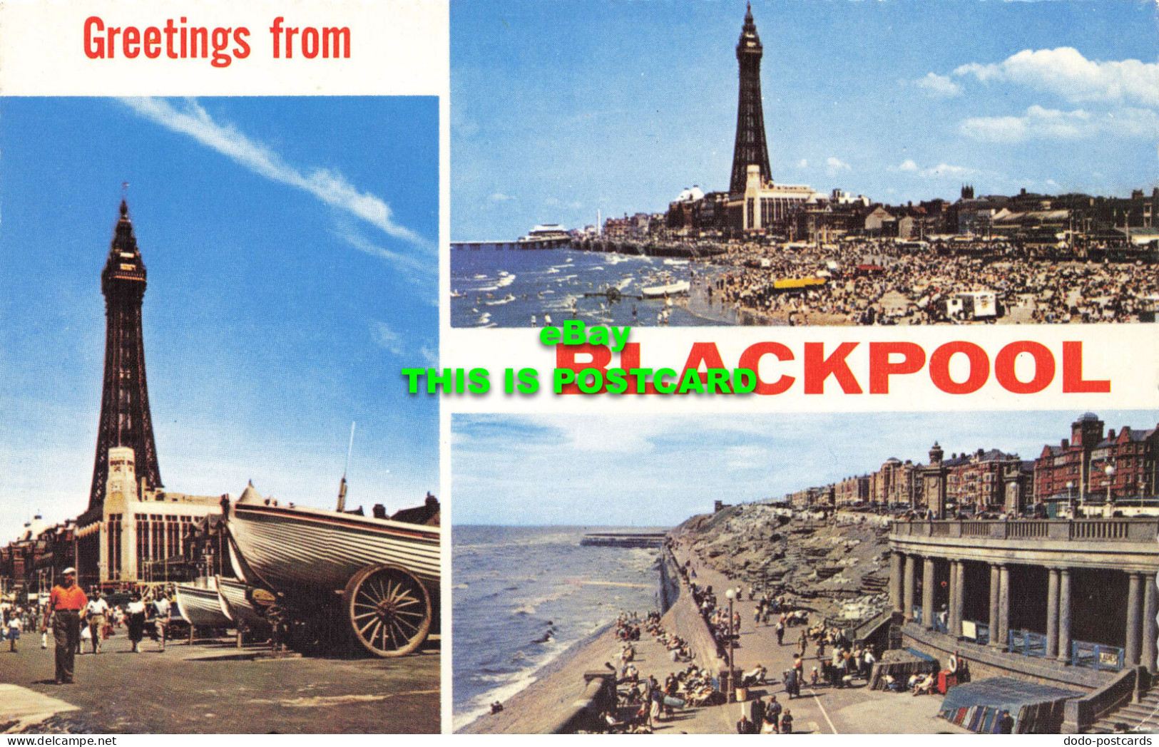 R574127 Greetings From Blackpool. Natural Colour Series. Photographic Greeting C - Welt