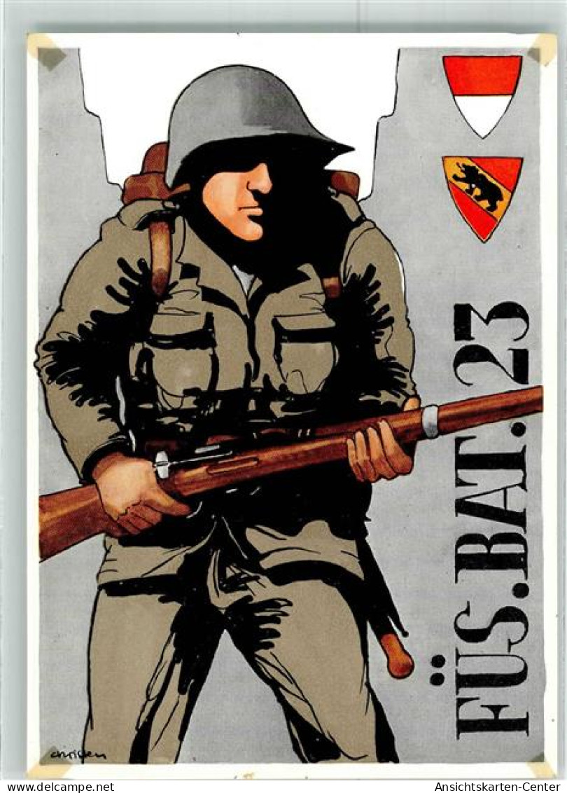 13276406 - Fues. Bat. 23 Uniform Wappen Sign. - Autres & Non Classés