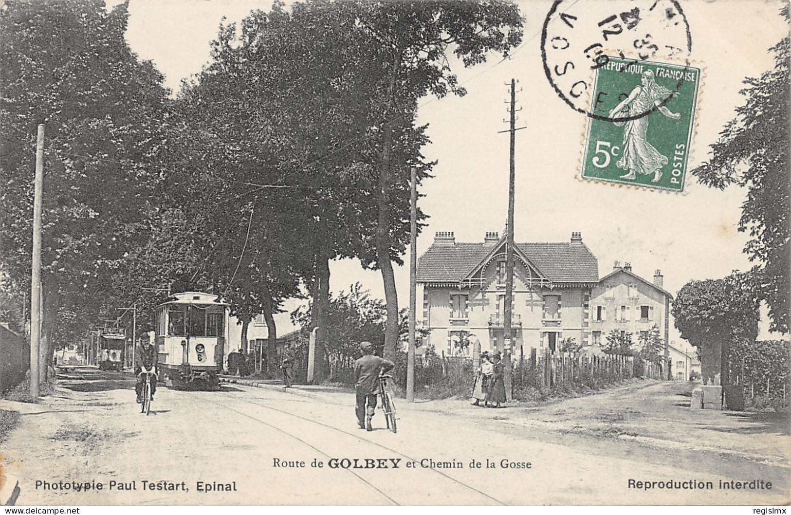 88-GOLBEY-CHEMIN DE LA GOSSE-TRAMWAY-N°2048-D/0051 - Golbey