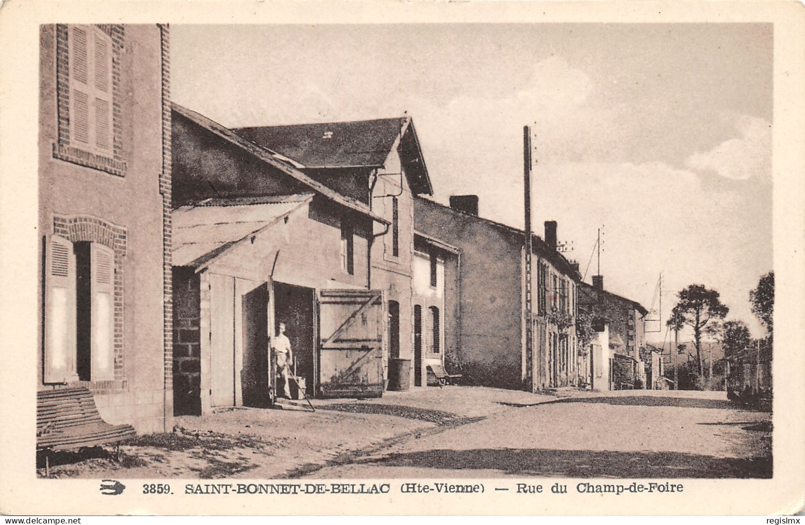 87-SAINT BONNET DE BELLAC-RUE DU CHAMP DE FOIRE-N°2048-C/0129 - Autres & Non Classés