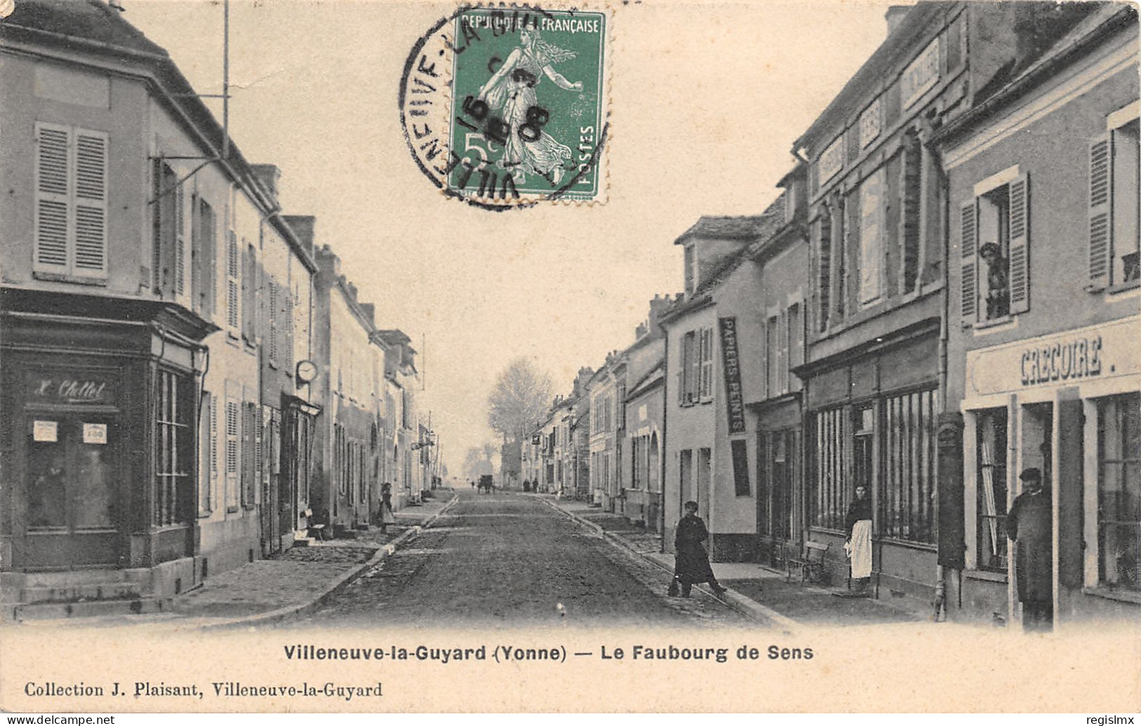 89-VILLENEUVE LA GUYARD-LE FAUBOURG DE SENS-N°2049-A/0281 - Villeneuve-la-Guyard