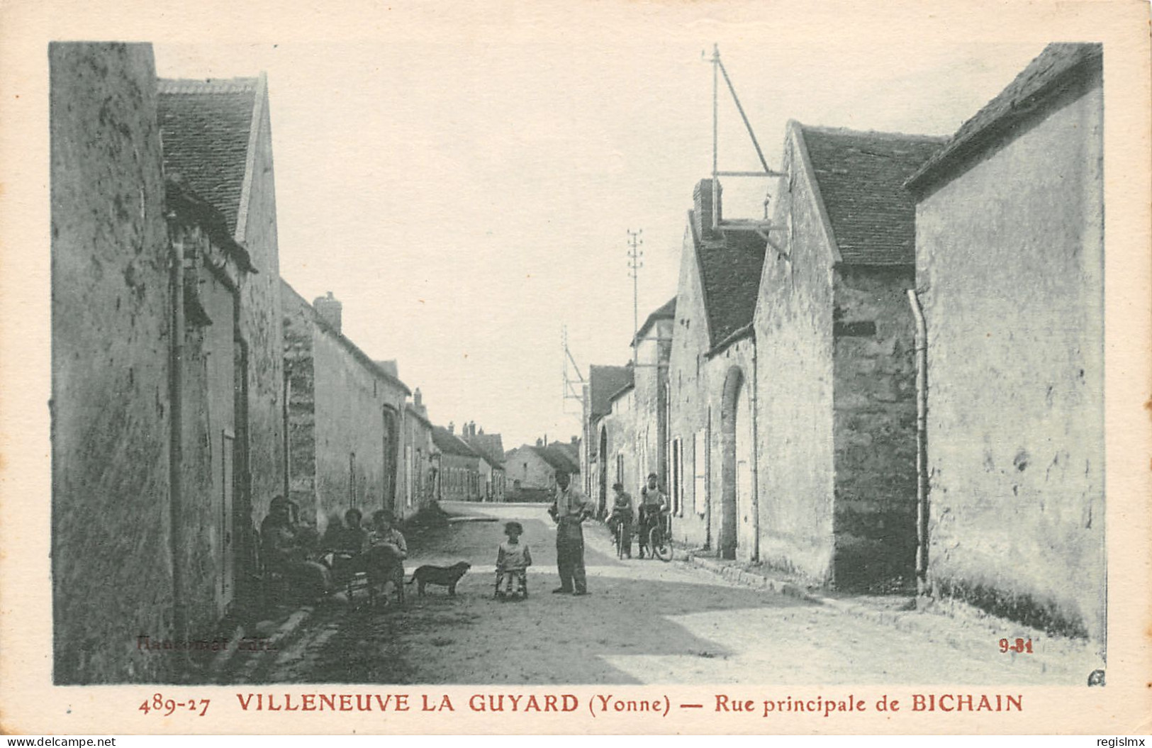 89-VILLENEUVE LA GUYARD-RUE DE BICHAIN-N°2049-A/0279 - Villeneuve-la-Guyard