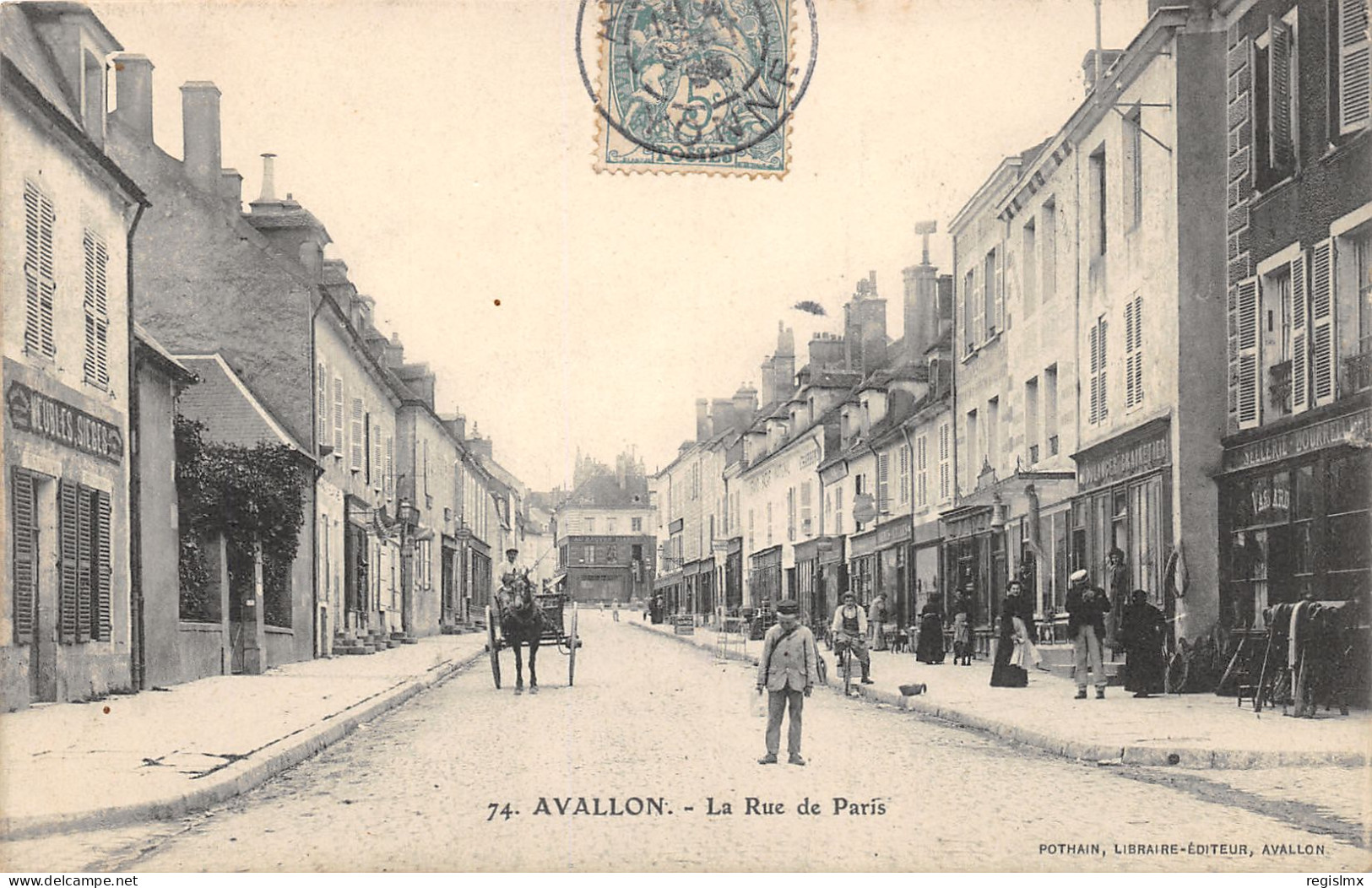89-AVALLON-RUE DE PARIS-N°2049-A/0207 - Avallon