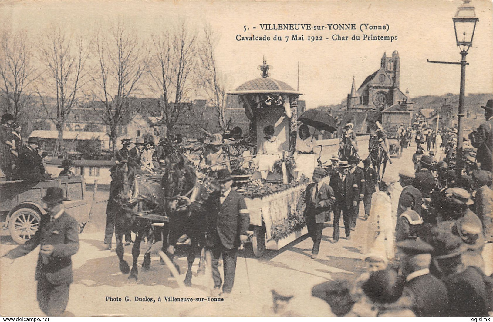 89-VILLENEUVE SUR YONNE-CAVALCADE-CHAR DU PRINTEMPS-N°2049-A/0153 - Villeneuve-sur-Yonne