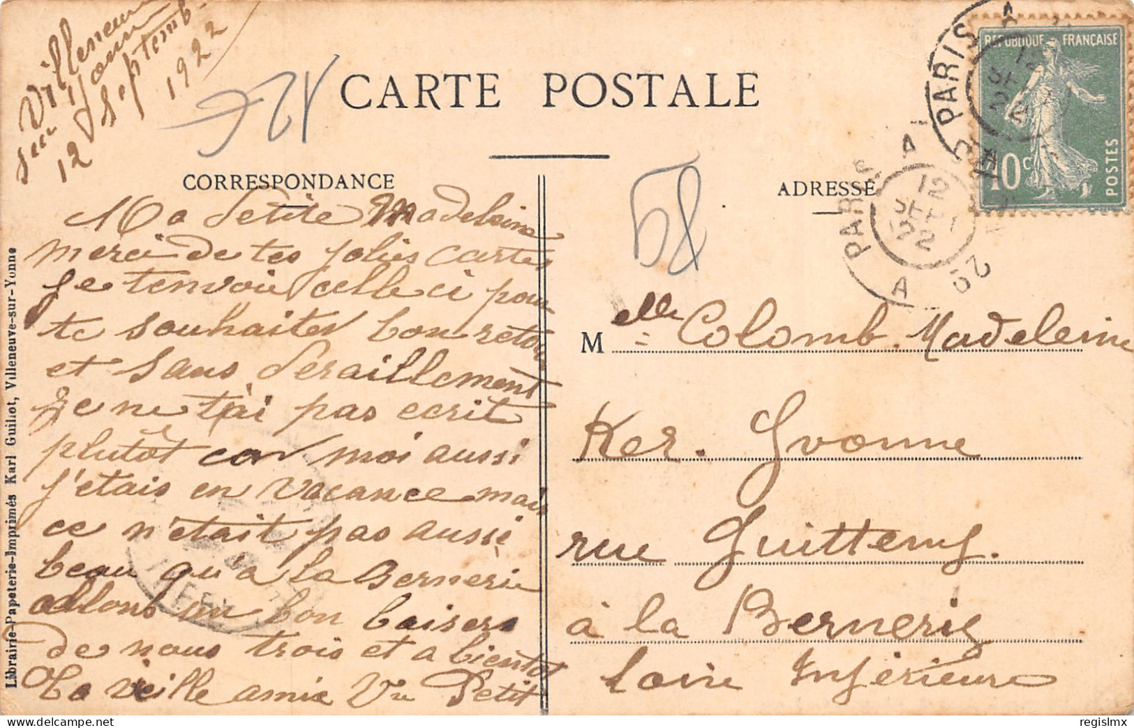 89-VILLENEUVE SUR YONNE-INONDATION 1910-QUAI BRETOCHE-N°2049-A/0161 - Villeneuve-sur-Yonne
