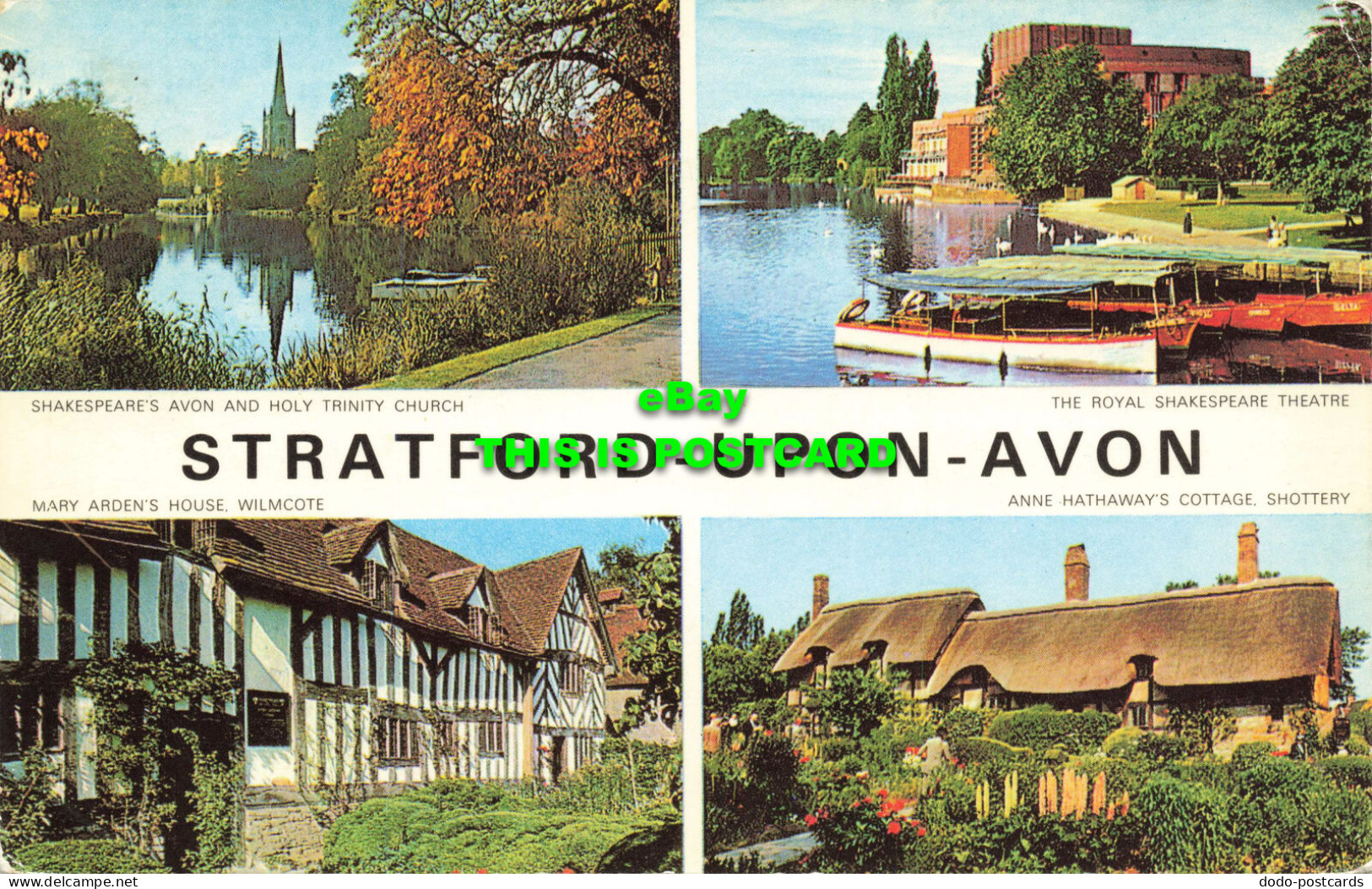 R574133 Stratford Upon Avon. Cotman Color Series. Jarrold. 1975. Multi View - Welt