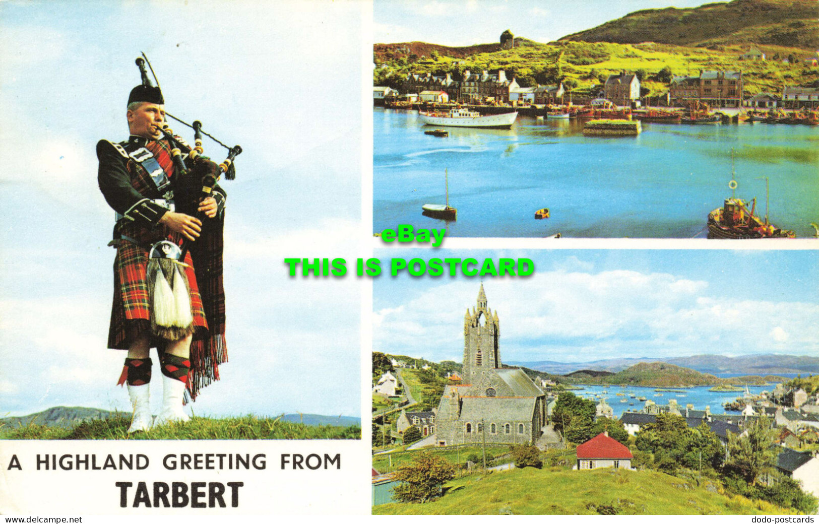 R573812 A Highland Greeting Card From Tarbert. Multi View - Welt