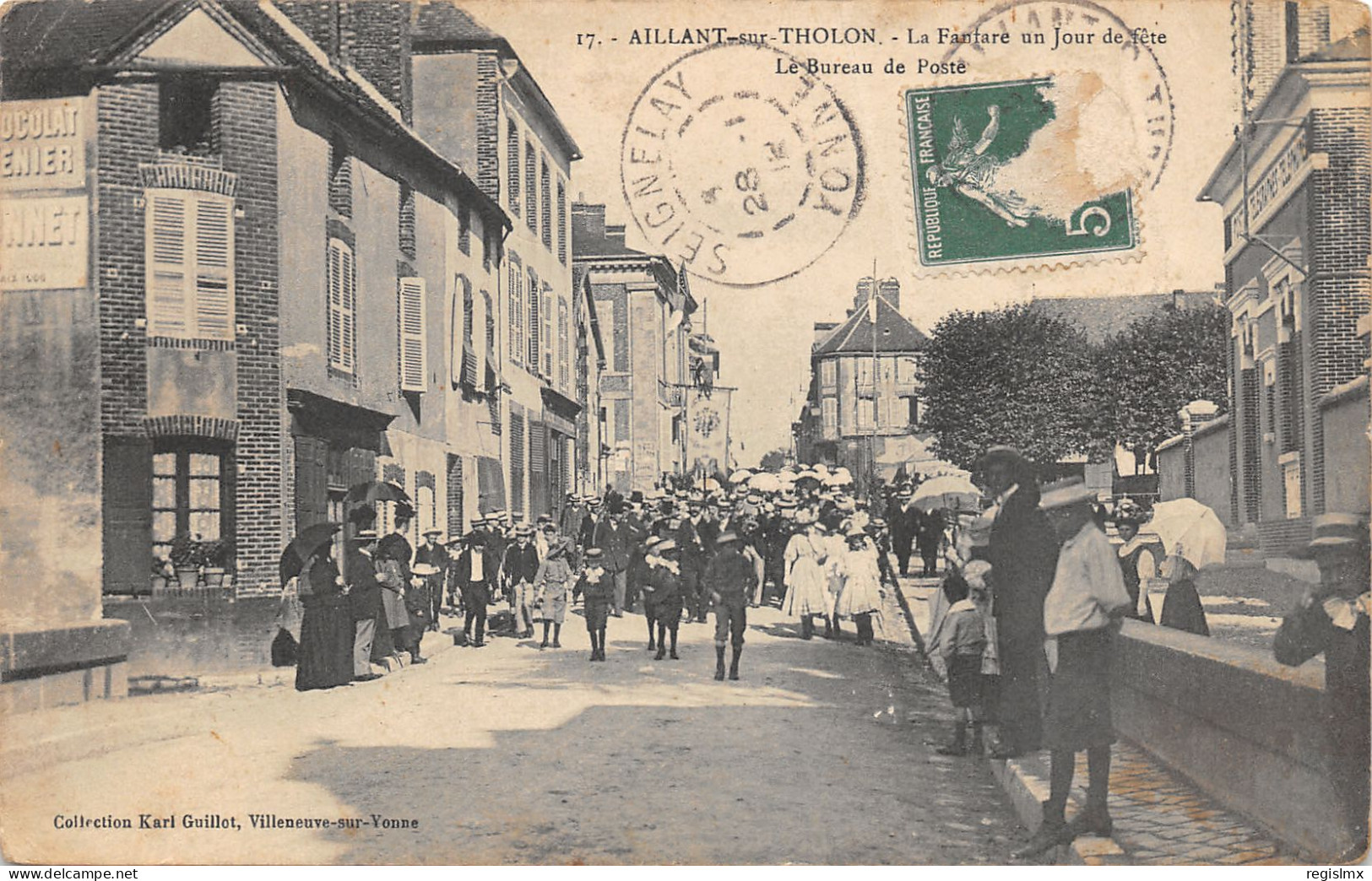 89-AILLANT SUR THOLON-LA FANFARE UN JOUR DE FETE-N°2048-G/0181 - Aillant Sur Tholon