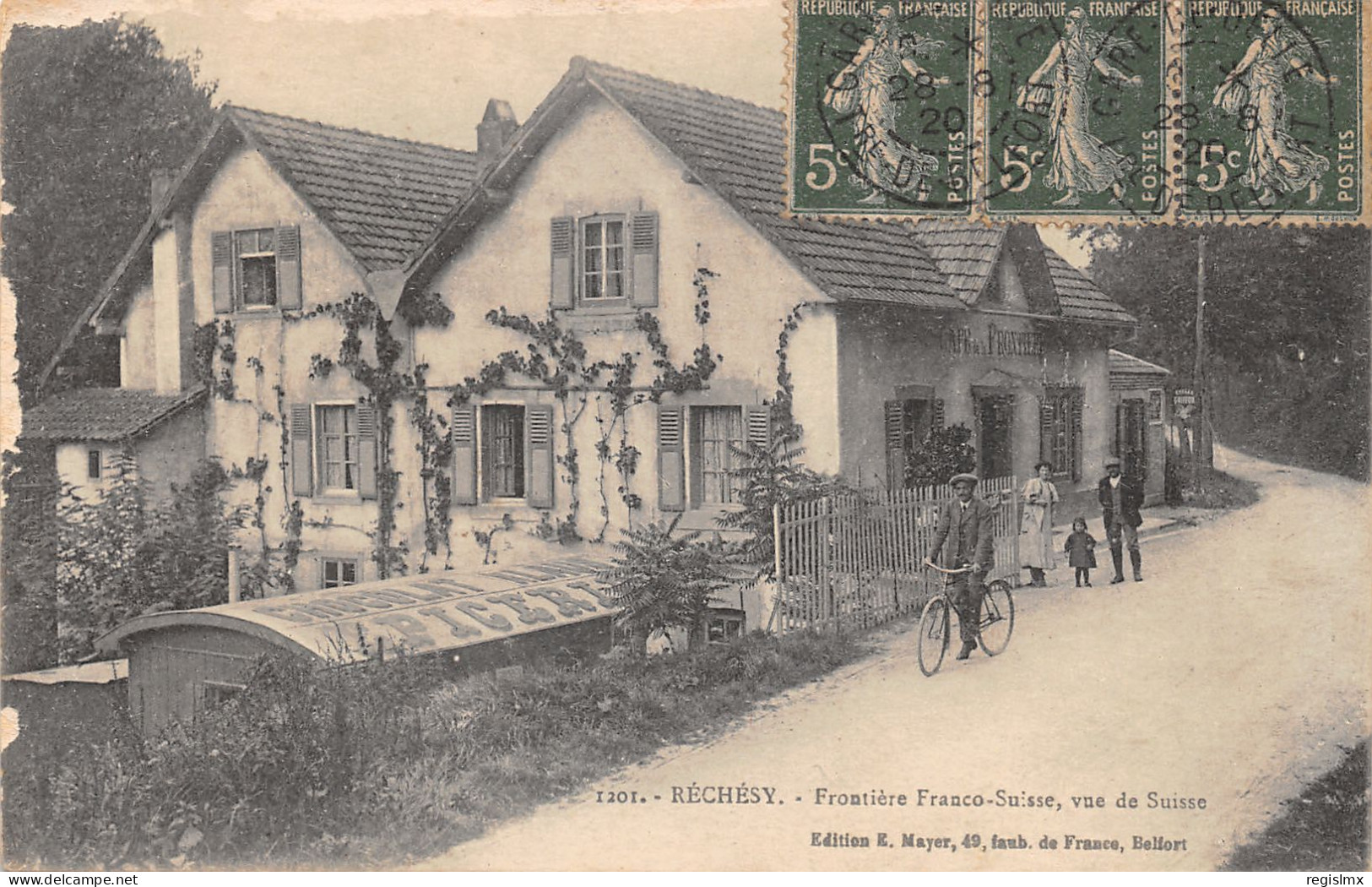 90-RECHESY-FRONTIERE FRANCO SUISSE-N°2048-F/0293 - Other & Unclassified