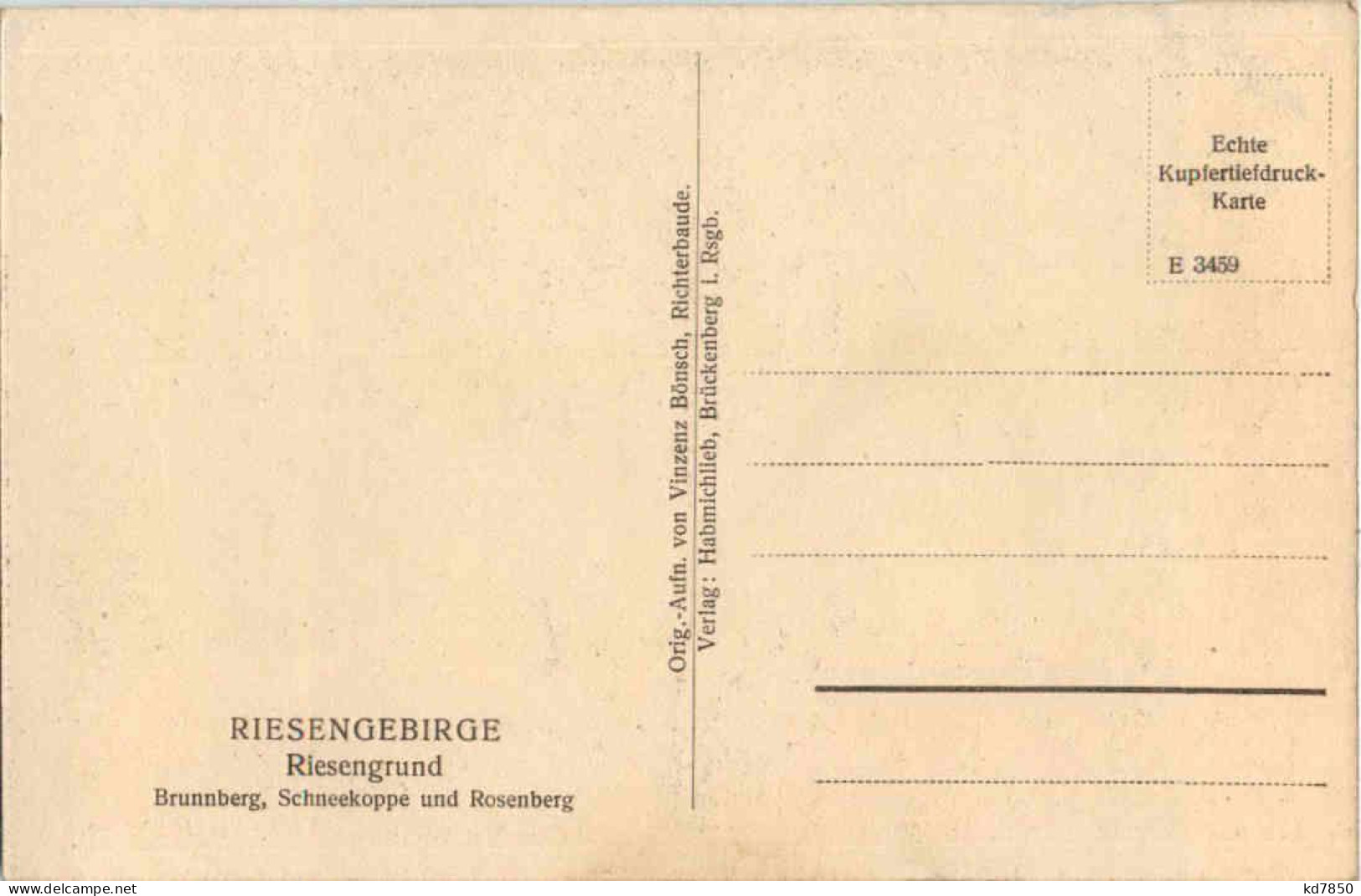 Riesengrund - Riesengebirge - Schlesien