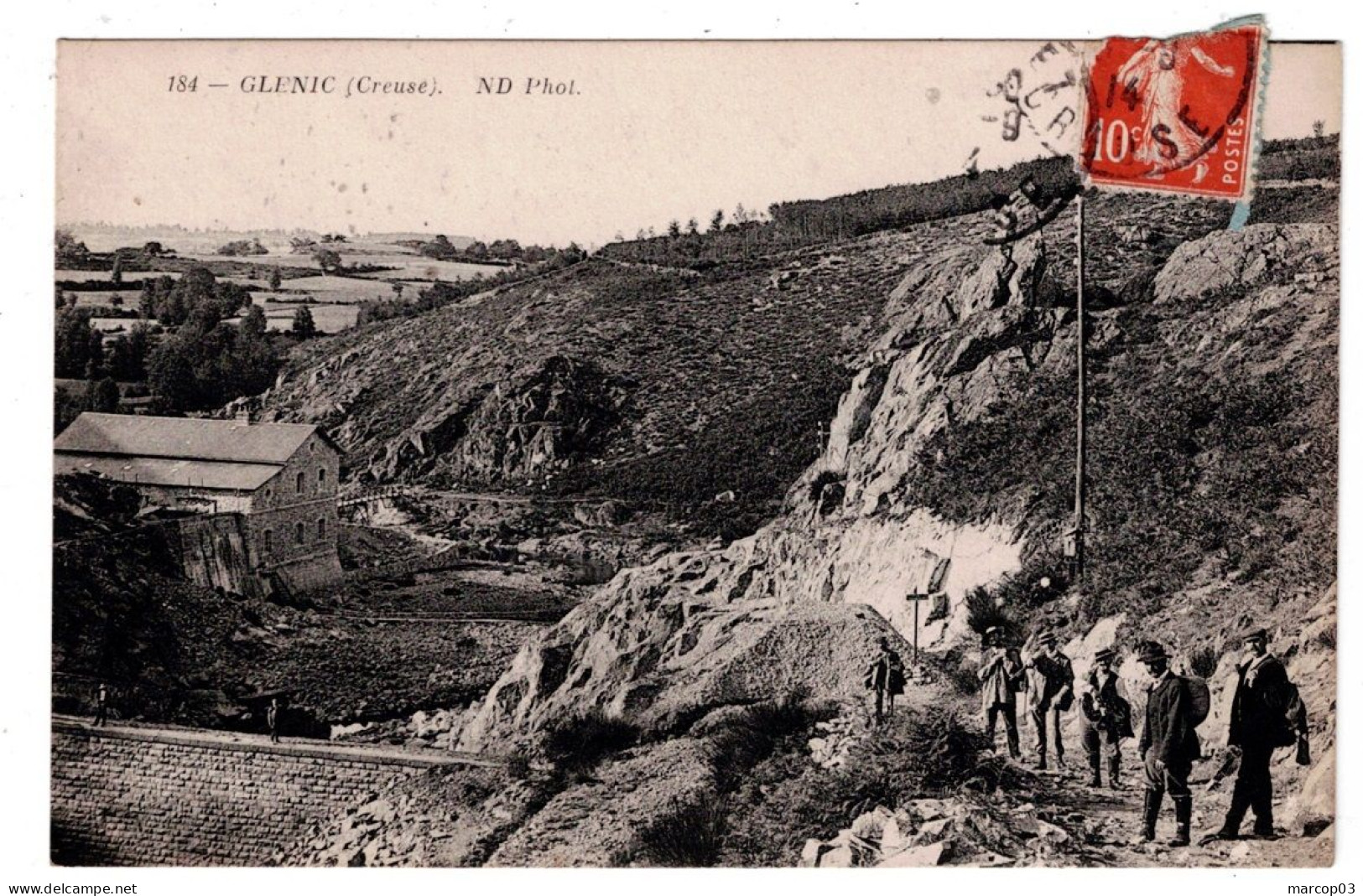 23 CREUSE GLENIC Le Barrage Et L'usine électrique Plan Peu Courant - Sonstige & Ohne Zuordnung