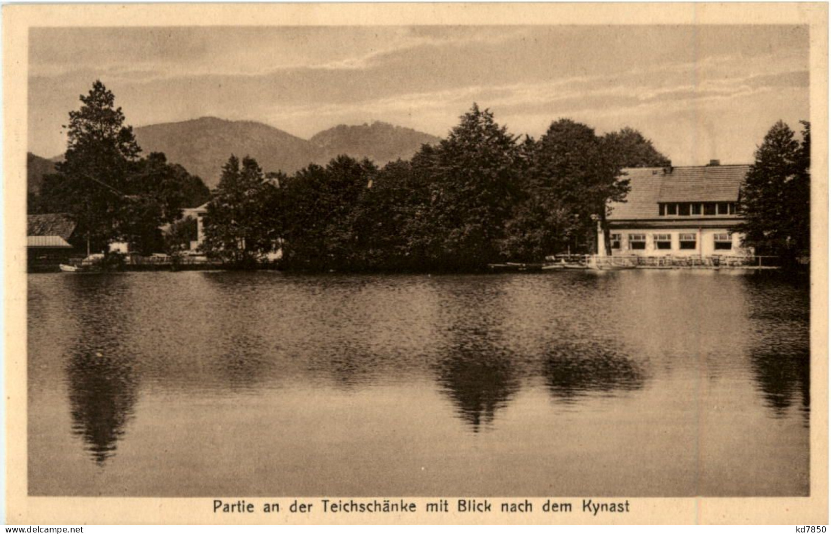 Warmbrunn - Teichschänke Nit Blick Nach Dem Kynast - Schlesien