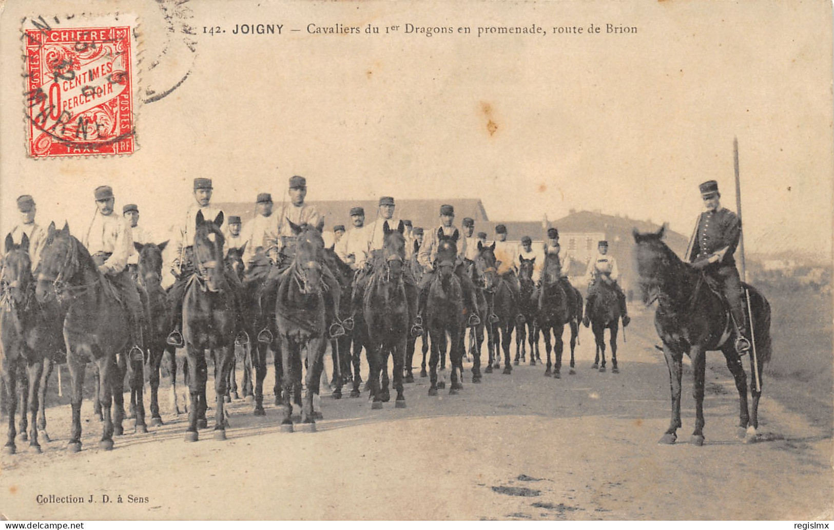 89-JOIGNY-CAVALIERS DU 1ER DRAGONS-N°2049-C/0341 - Joigny