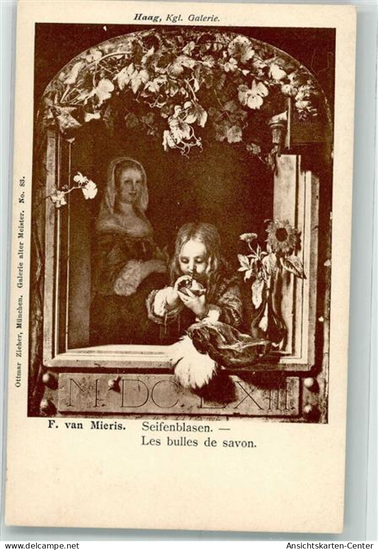 39744906 - Sign. F. Van Mieris  Seifenblasen Spielzeug  Zieher, Ottmar Galerie Alter Meister Nr. 83 - Other & Unclassified