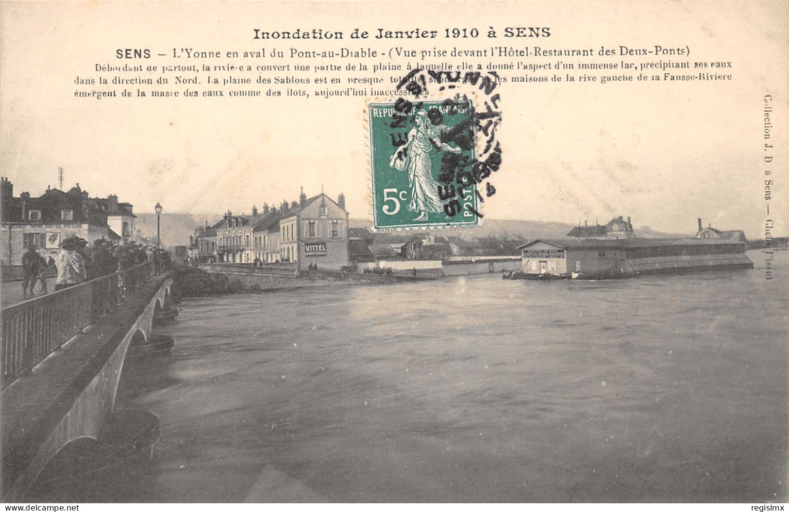 89-SENS-INONDATION DE JANVIER 1910-N°2049-B/0377 - Sens