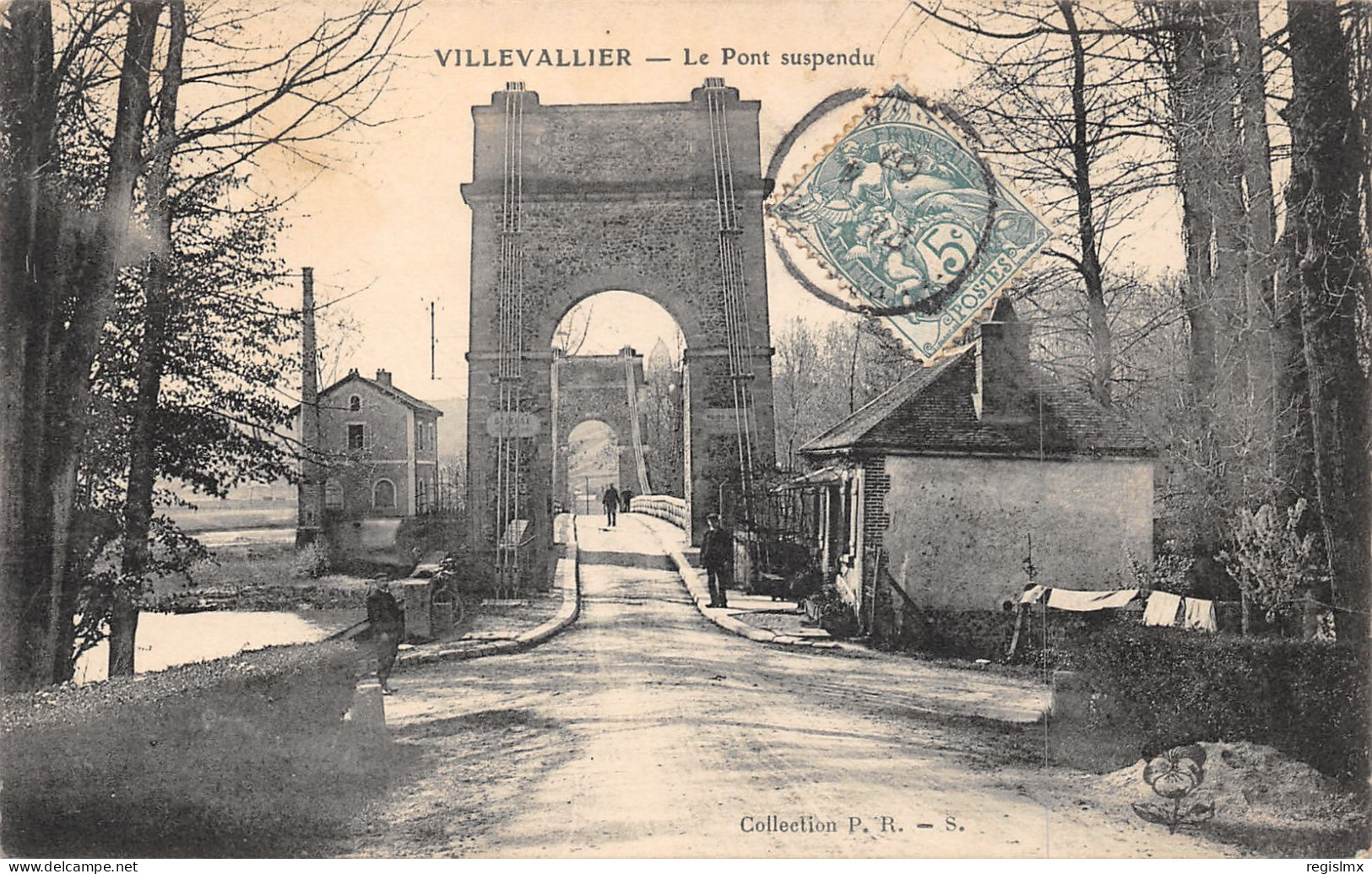 89-VILLEVALLIER-LE PONT SUSPENDU-N°2049-B/0139 - Autres & Non Classés