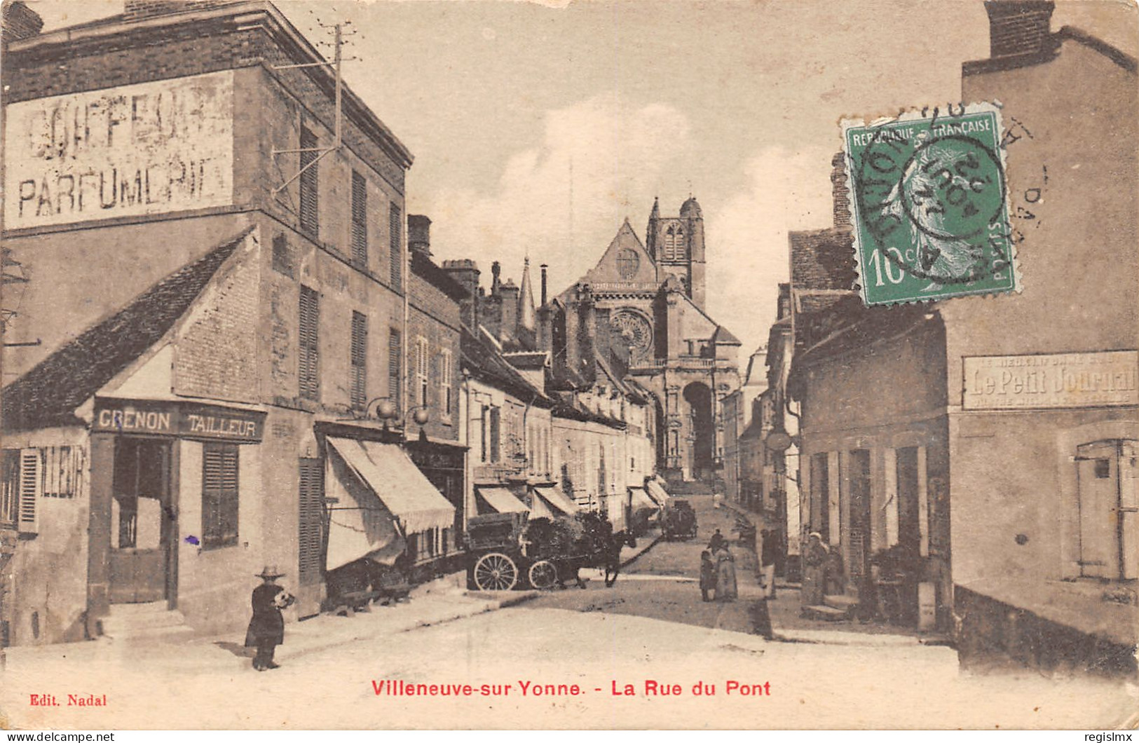 89-VILLENEUVE SUR YONNE-LA RUE DU PONT-N°2049-B/0021 - Villeneuve-sur-Yonne